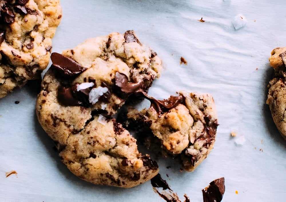 homemade choc chip cookie
