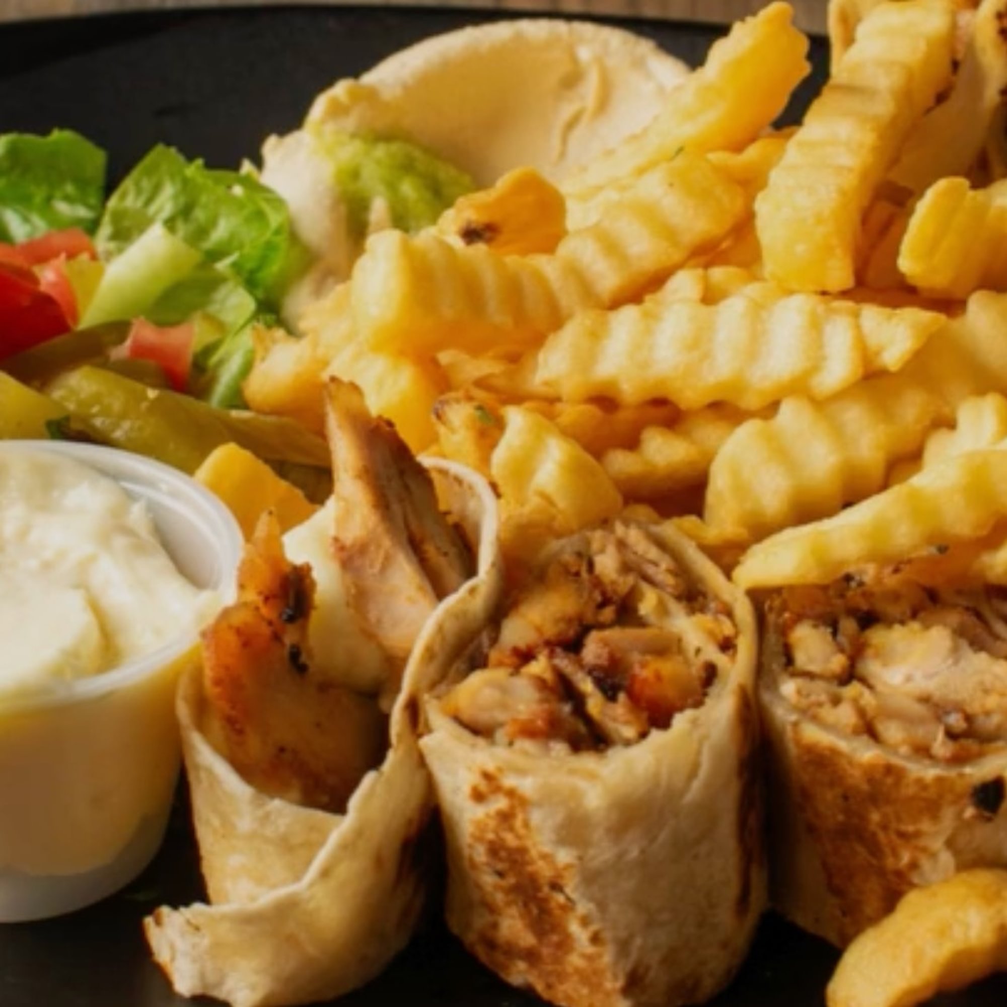 Chicken Shawarma Pita Combo