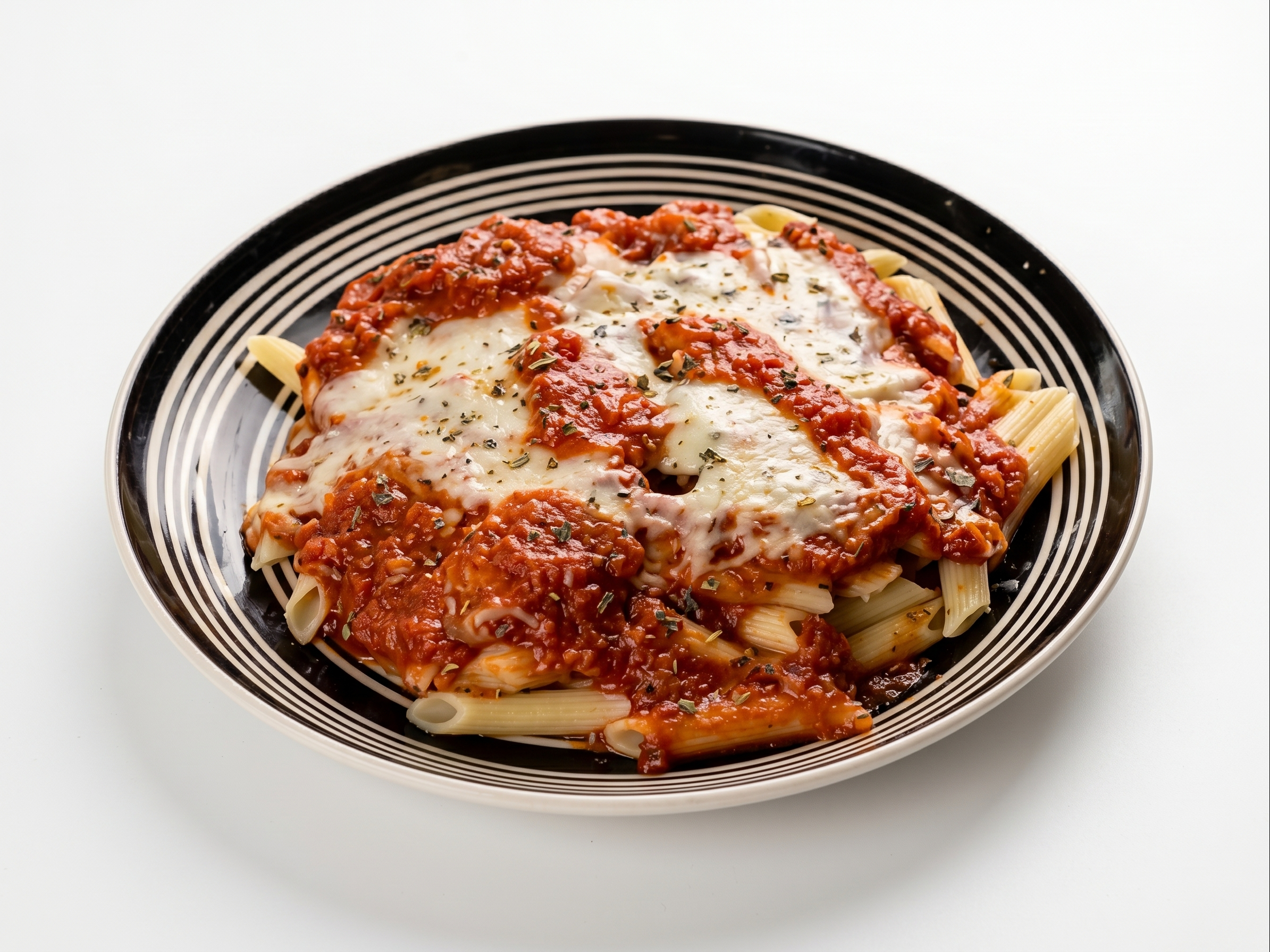 Chicken Parmigiana with Penne