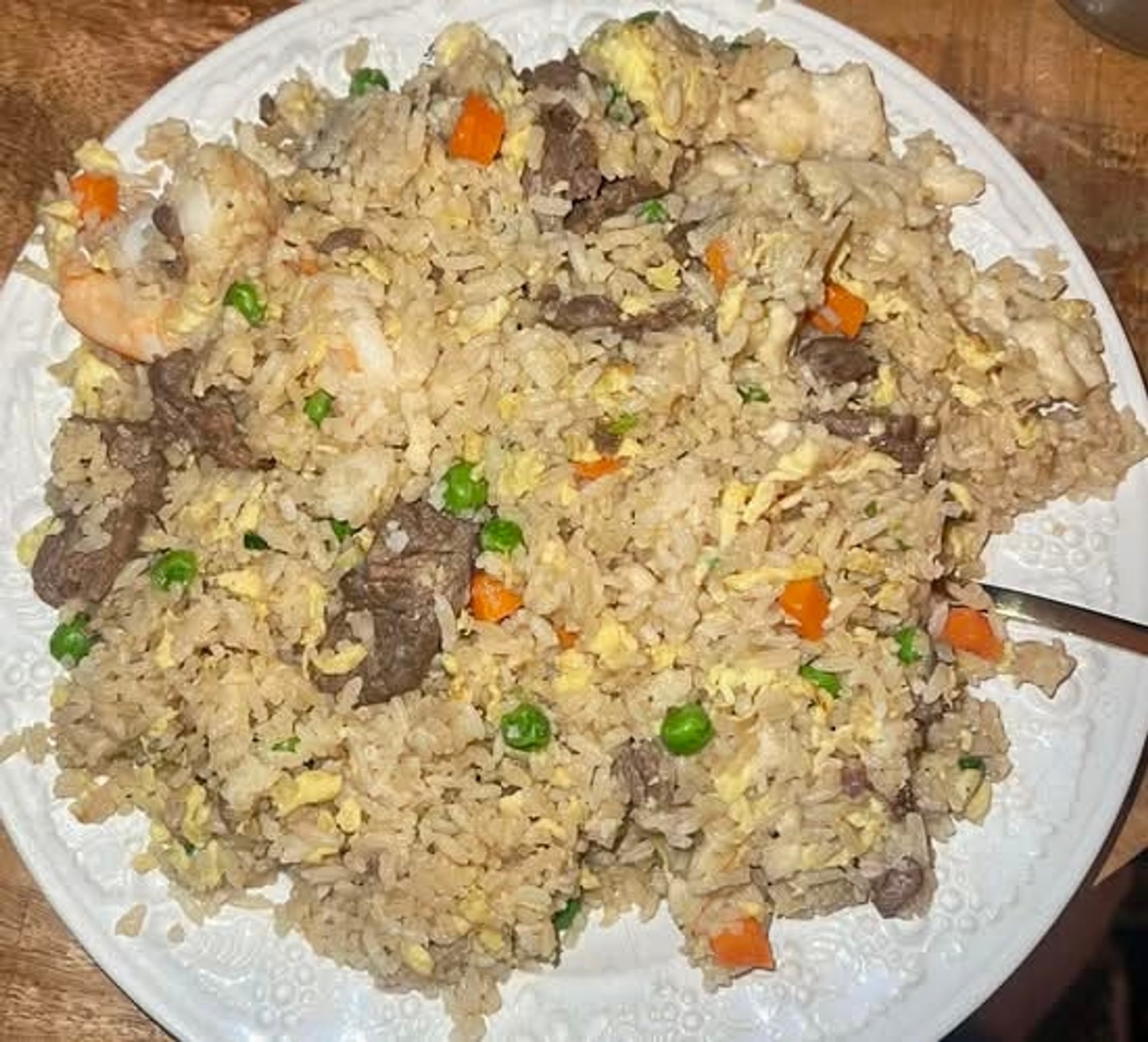 Yen Ching Fried Rice (Chicken, Beef, and Shrimp) (GF)