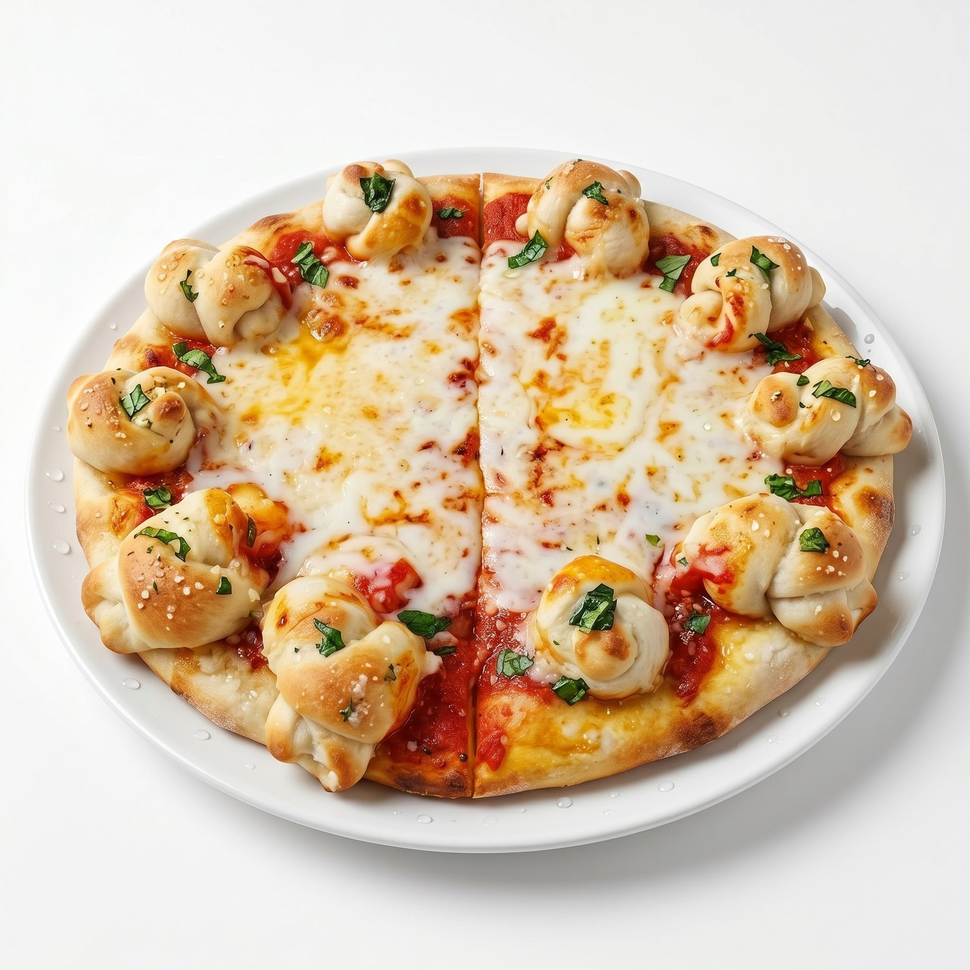 Garlic Knot Crust Pizza
