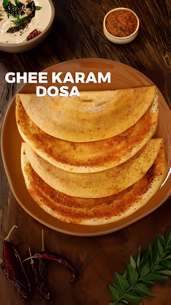 Guntur Ghee Karam Podi Dosa