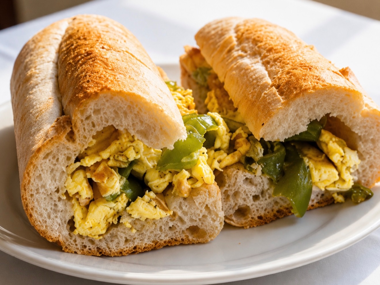Peppers & Eggs Sandwich