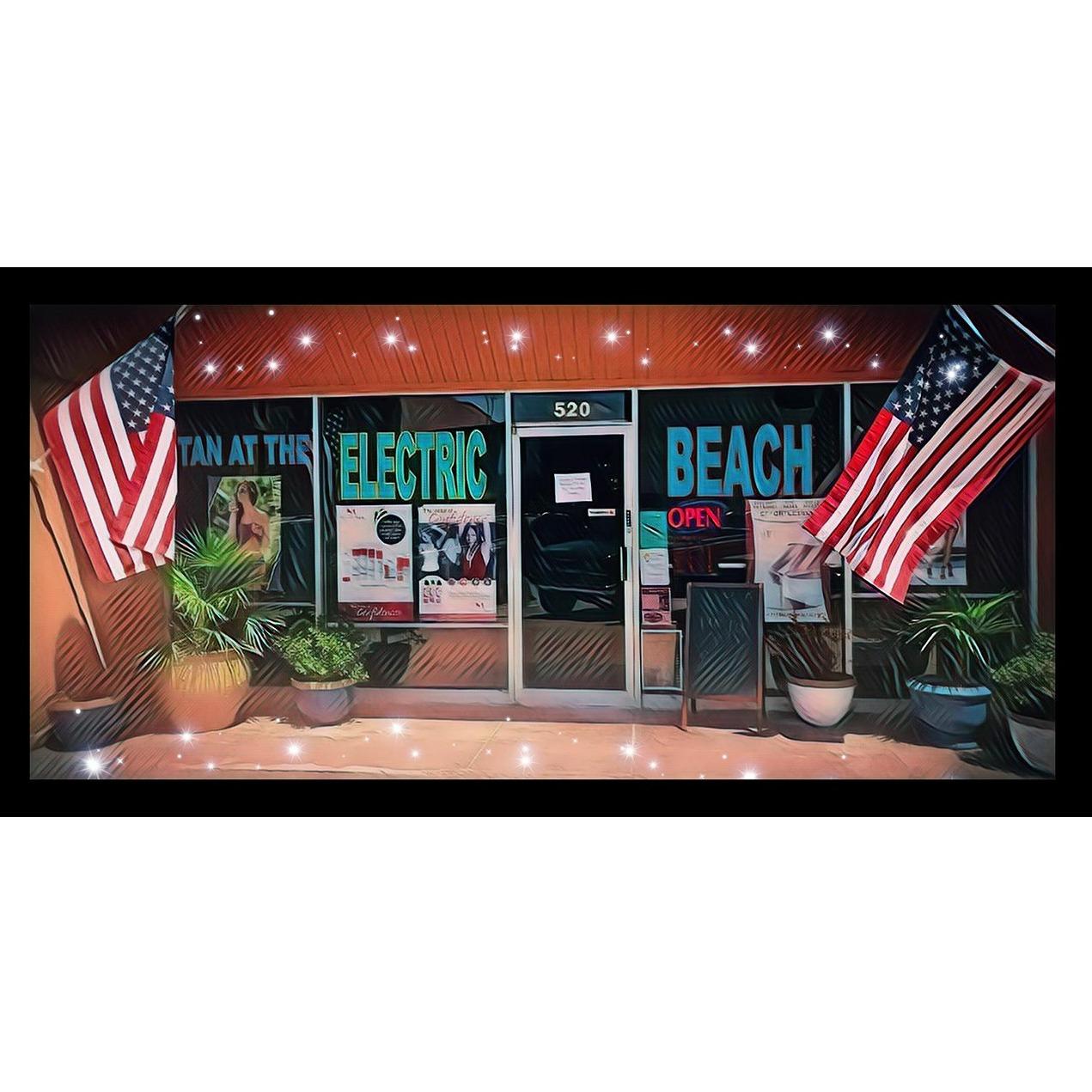 Tan At The Electric Beach Logo