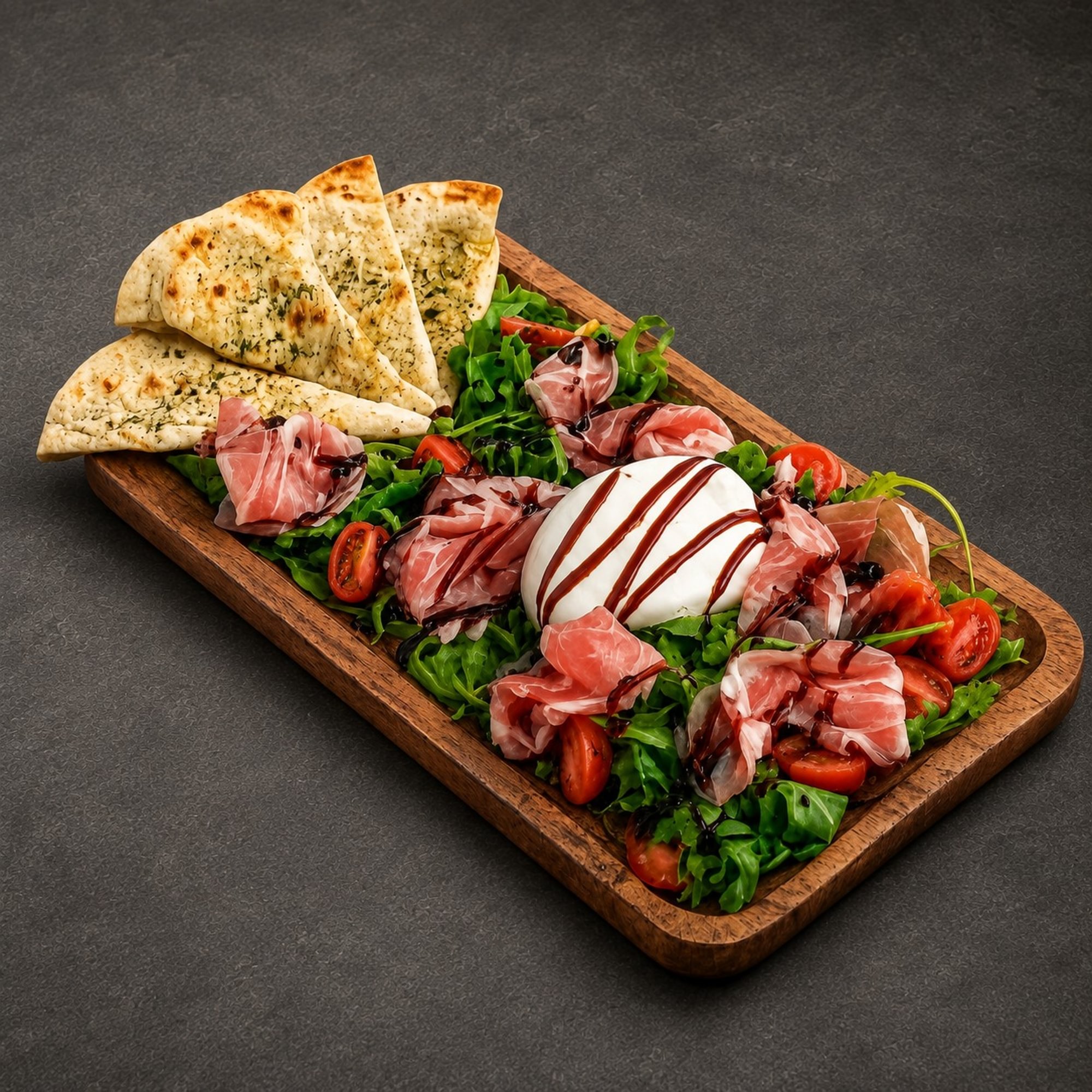 Burrata w/prosciutto