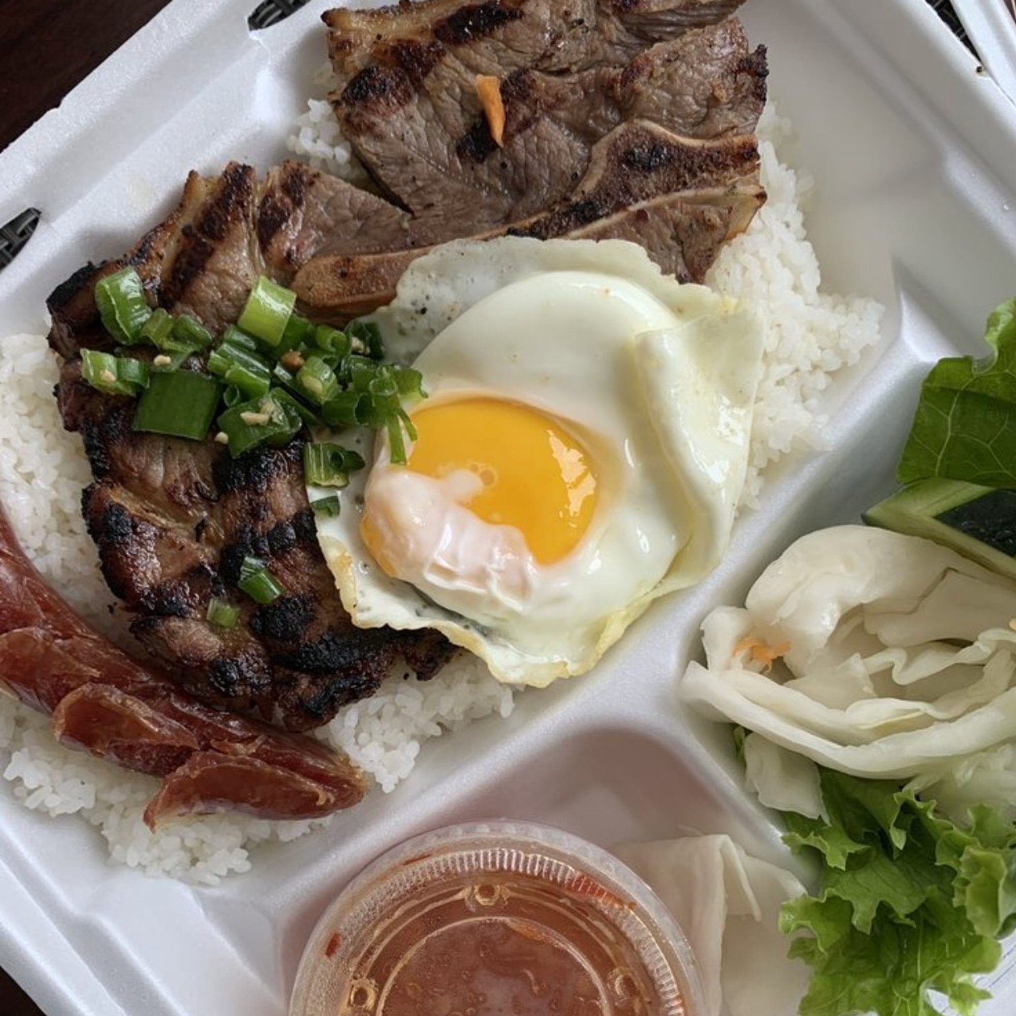 Grilled Pork Steak & Sunny-Side Egg