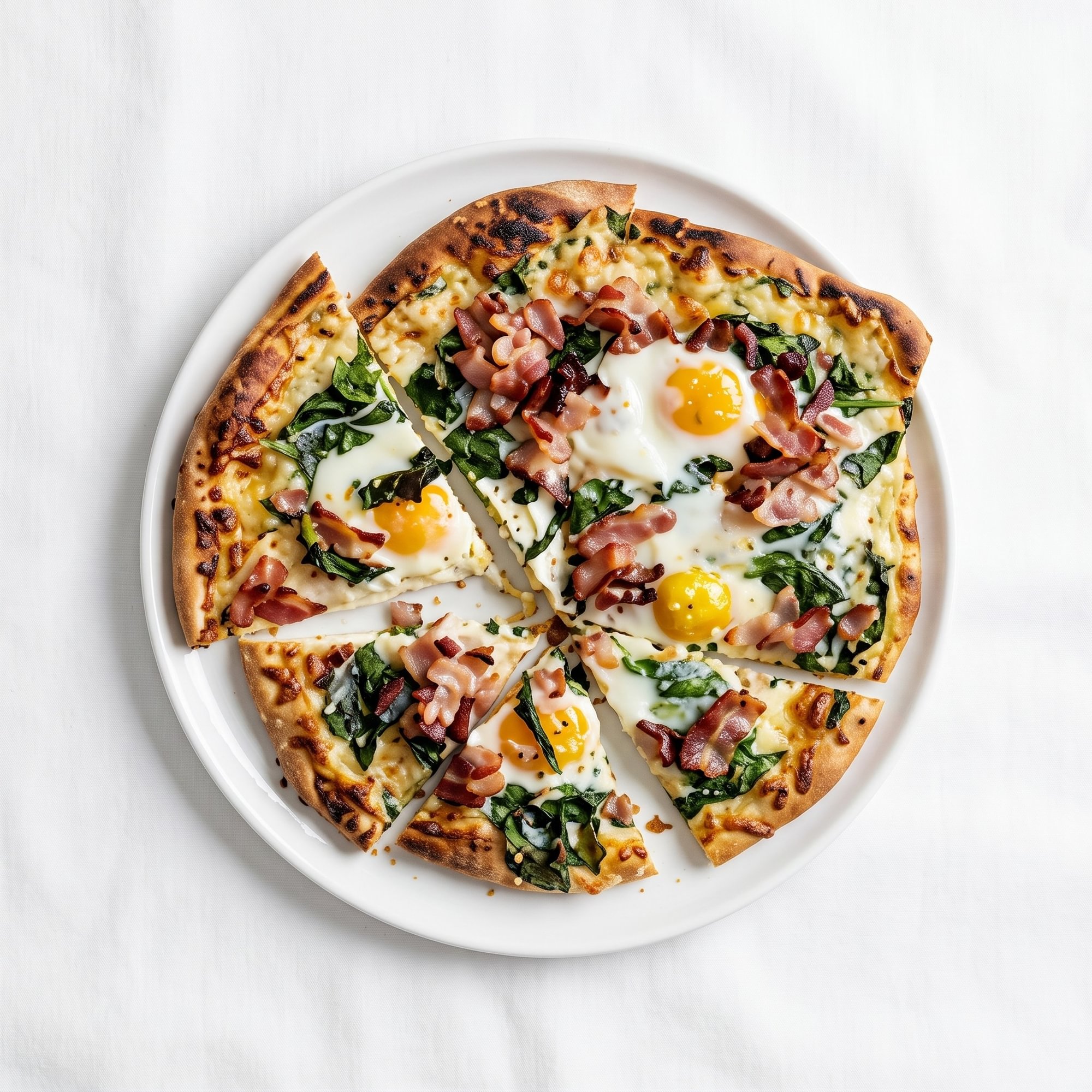 Sunny Side Up Cauliflower Crust Pizza Brunch