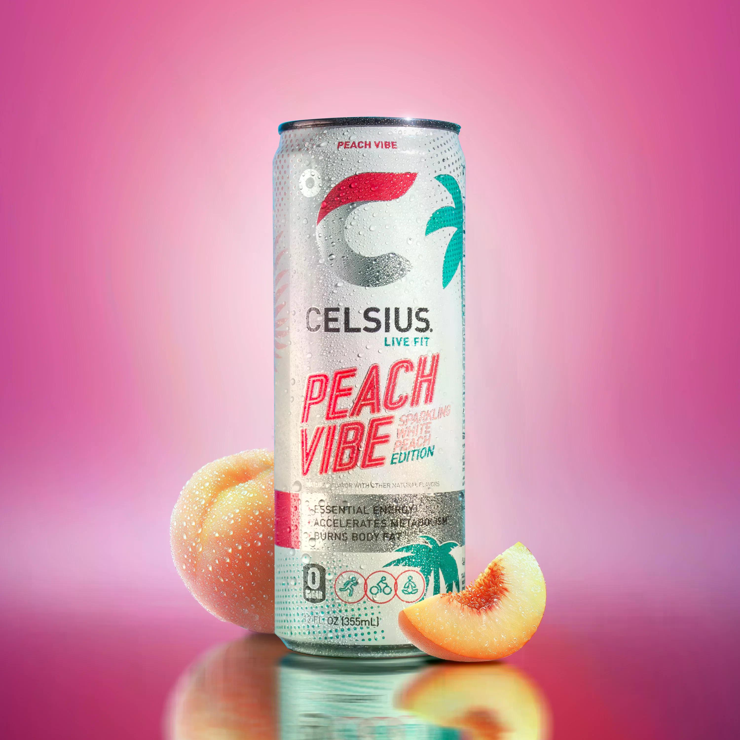 CELSIUS Peach Vibe 12oz