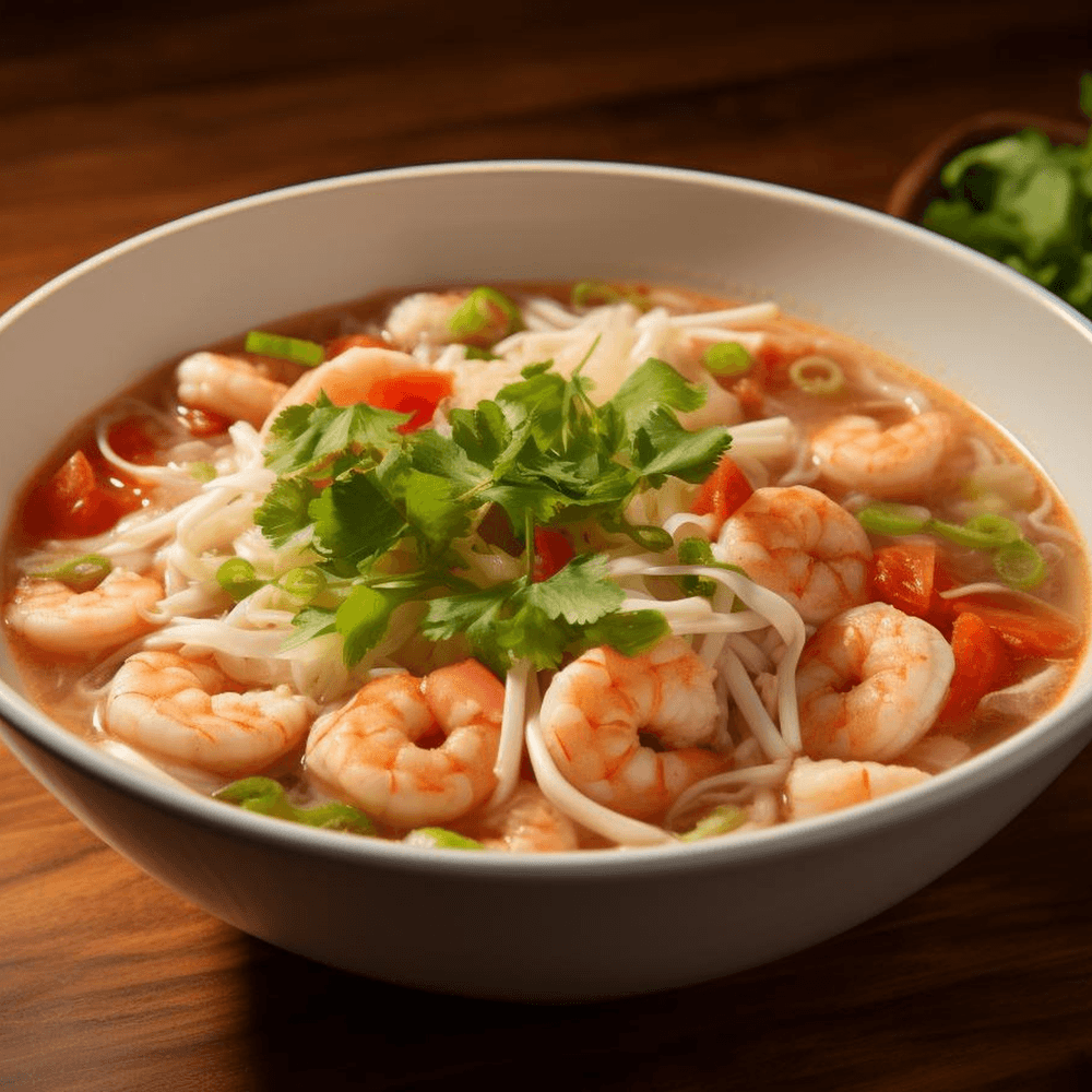 Rice Noodles w/ Shrimp & Pork