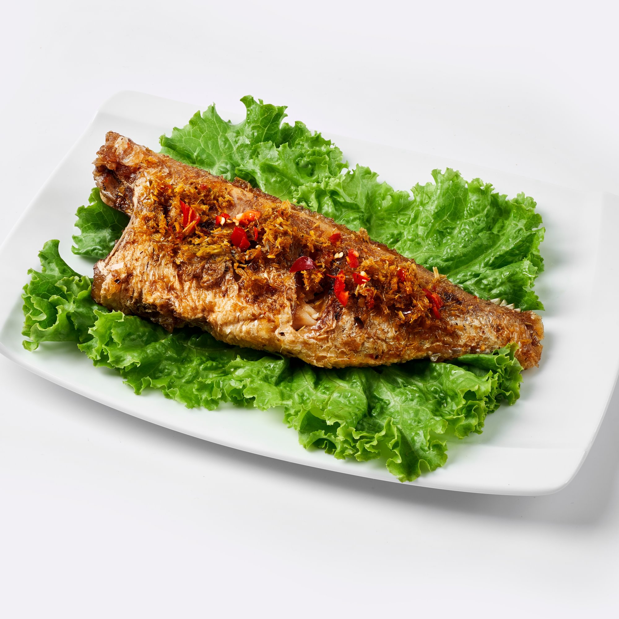 Cá Đù Chiên Sả Ớt – Chili Lemongrass Fried Fish