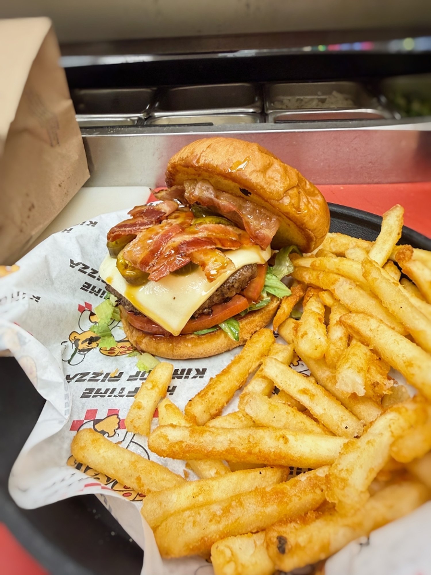 Hot Honey Burger w/ Fries