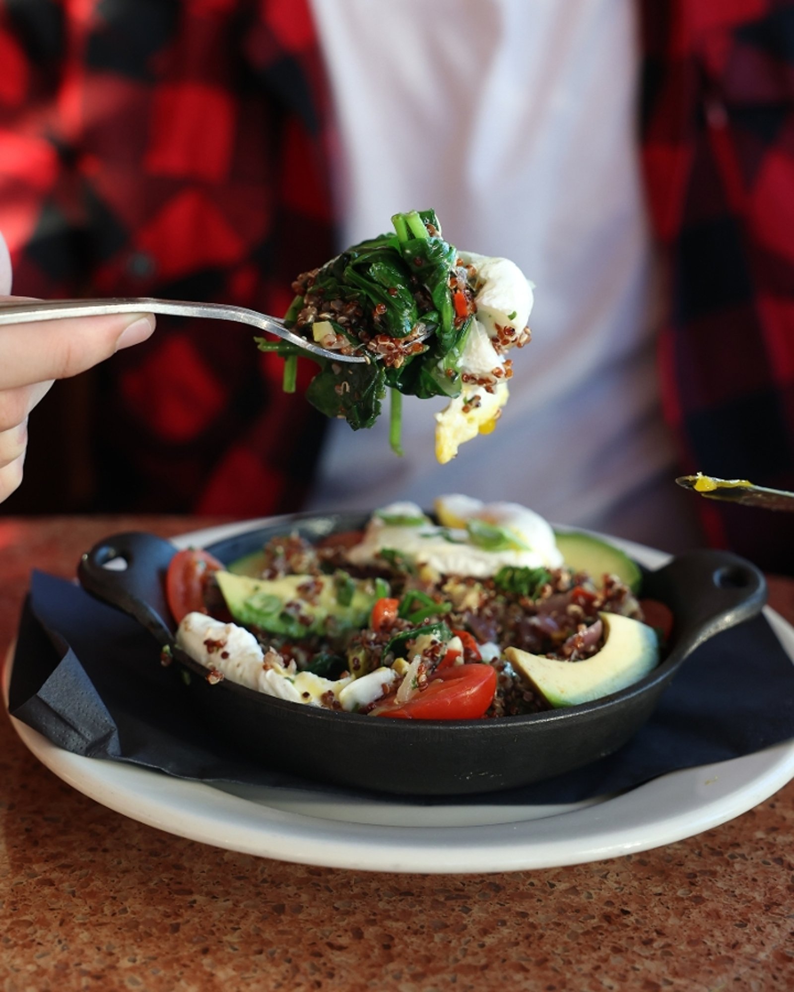 Red Quinoa Breakfast Skillet