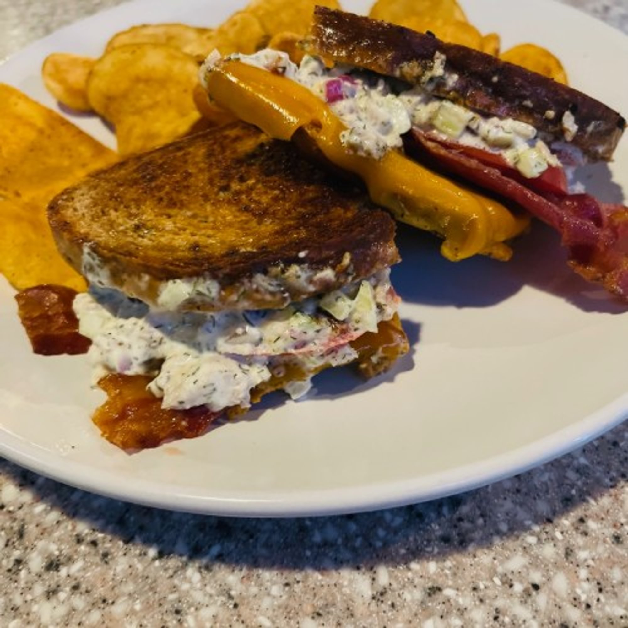 Lunch Ahi Tuna Melt Sandwich