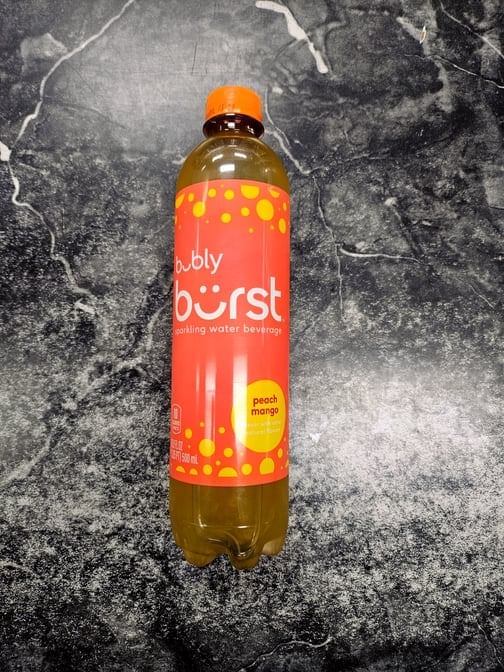 Bubly Burst Peach Mango 16.9 Oz Bottle