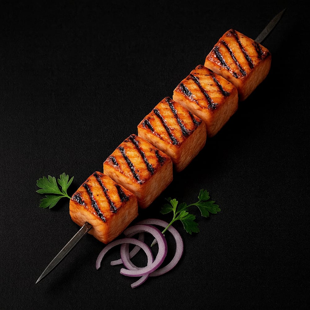+Add Skewer Salmon Kabob (کباب ماهی سالمون)