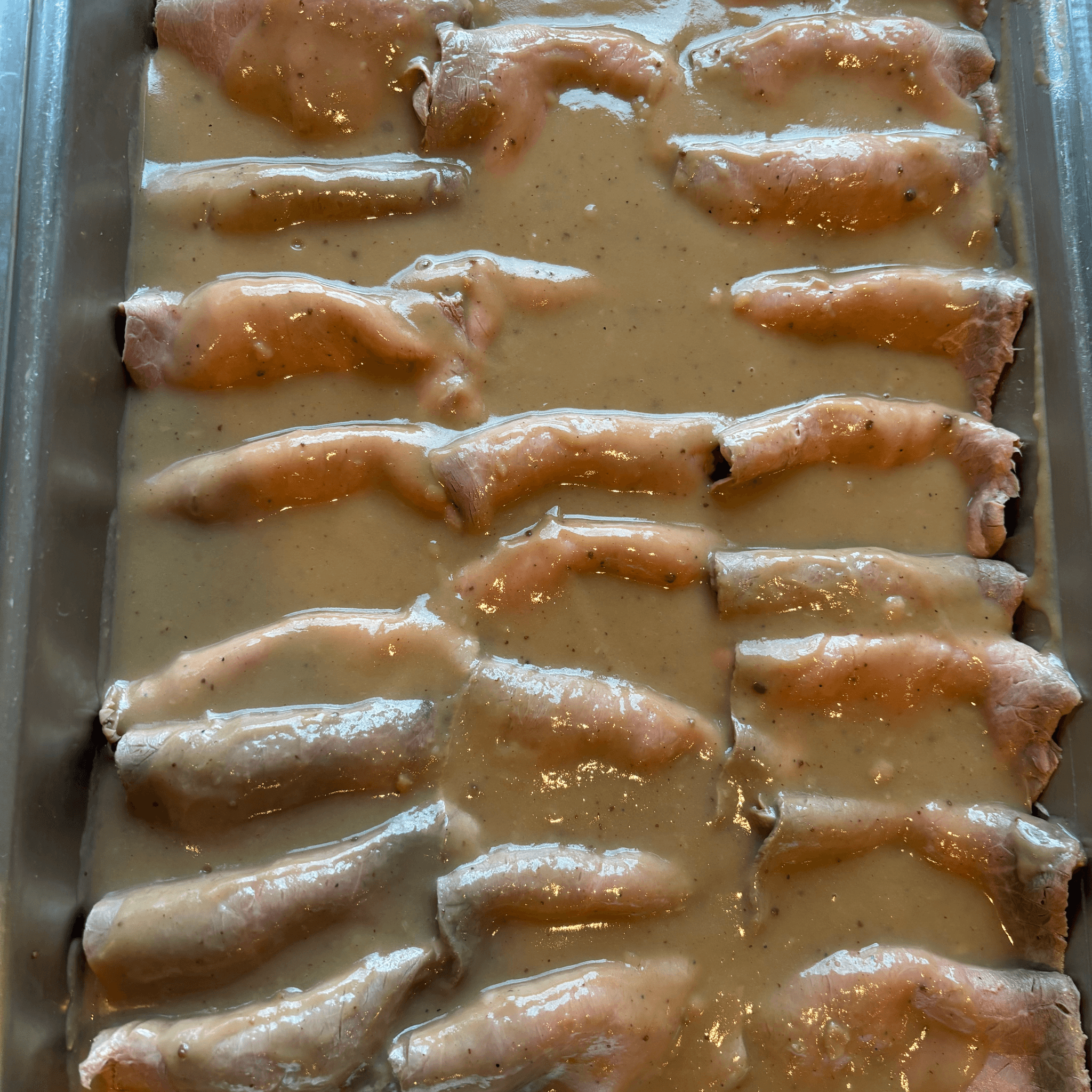 Sliced Roasted Sirloin with Gravy