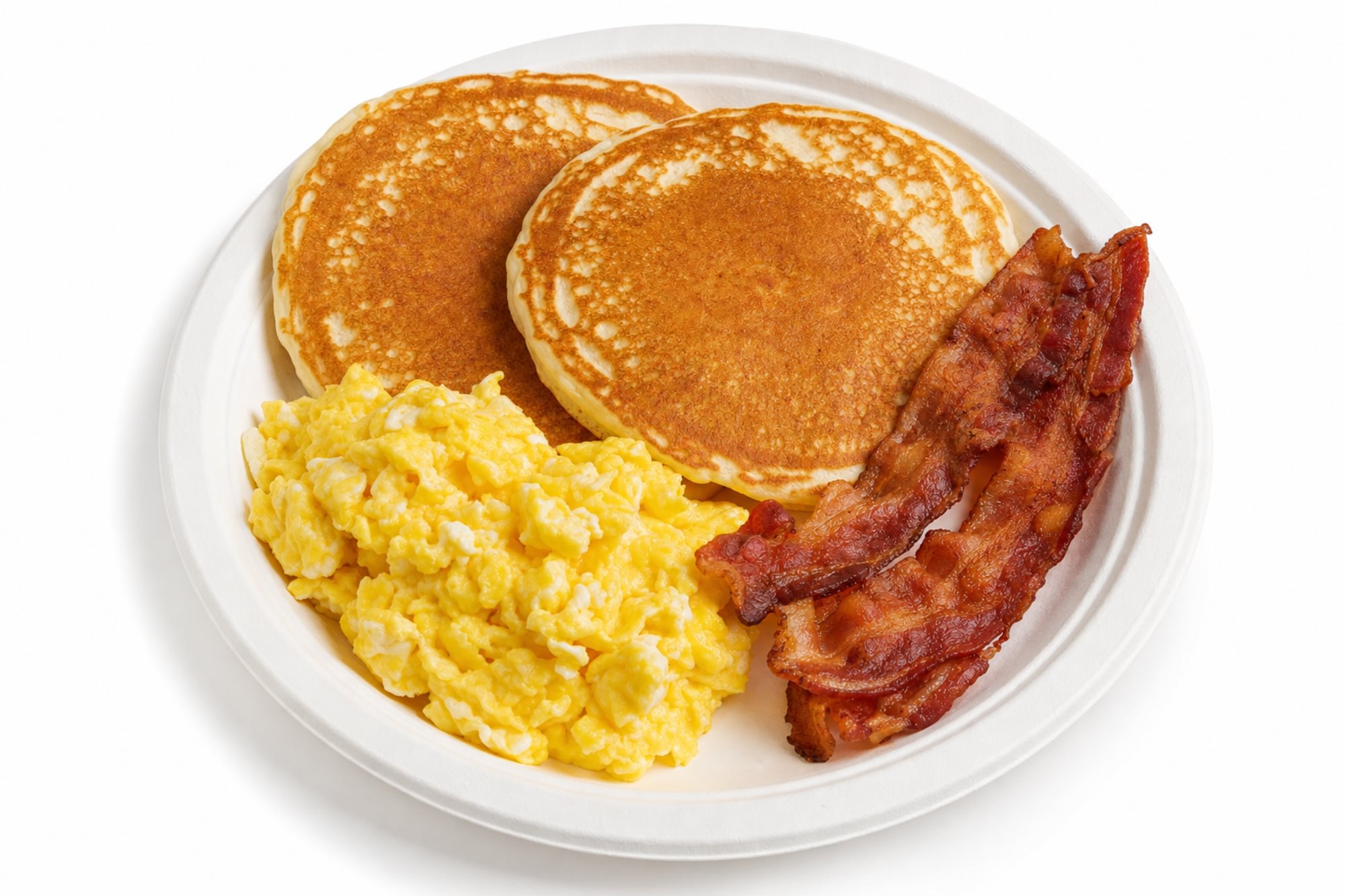 Pancakes, Eggs and Bacon Platter