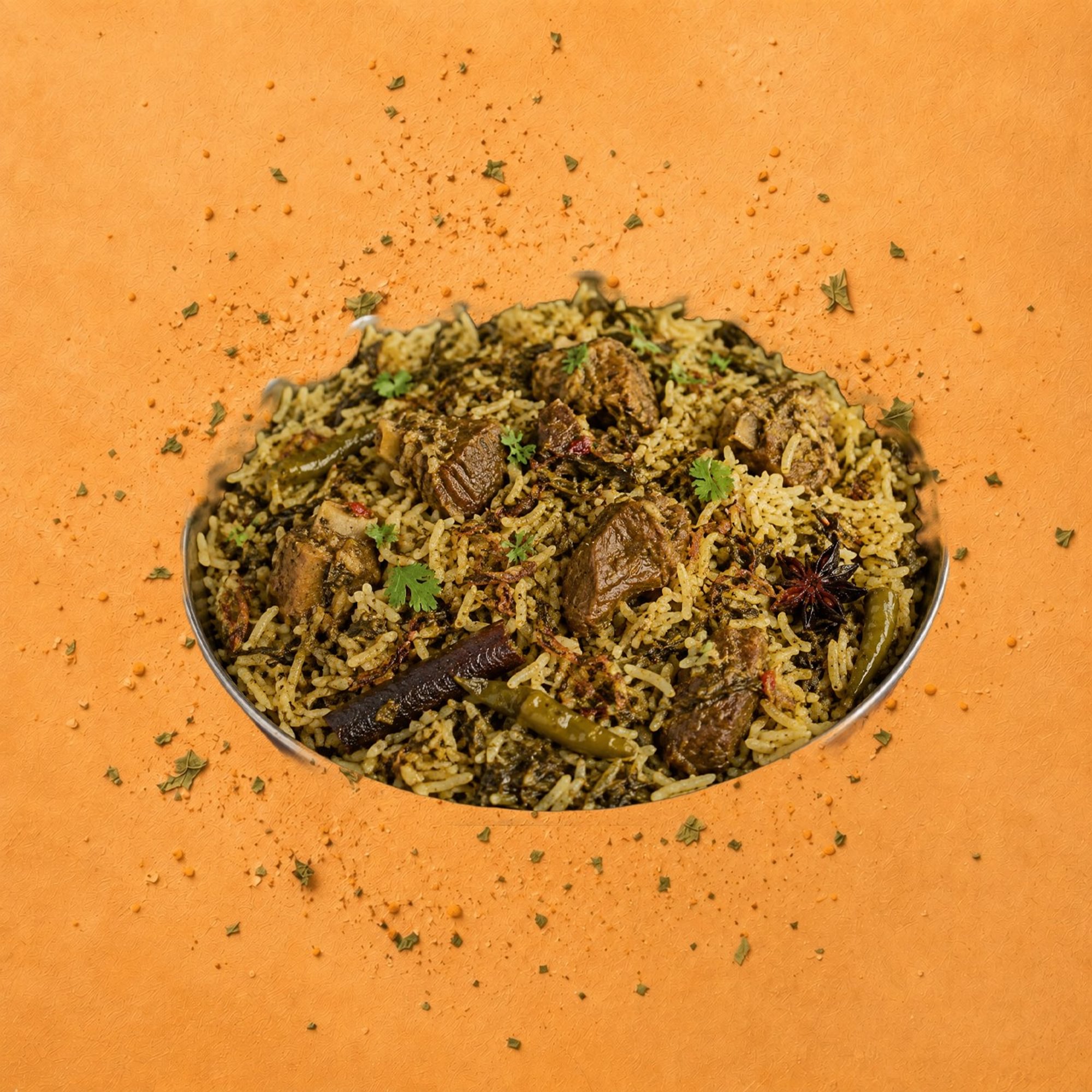 Gongura Goat Pulao