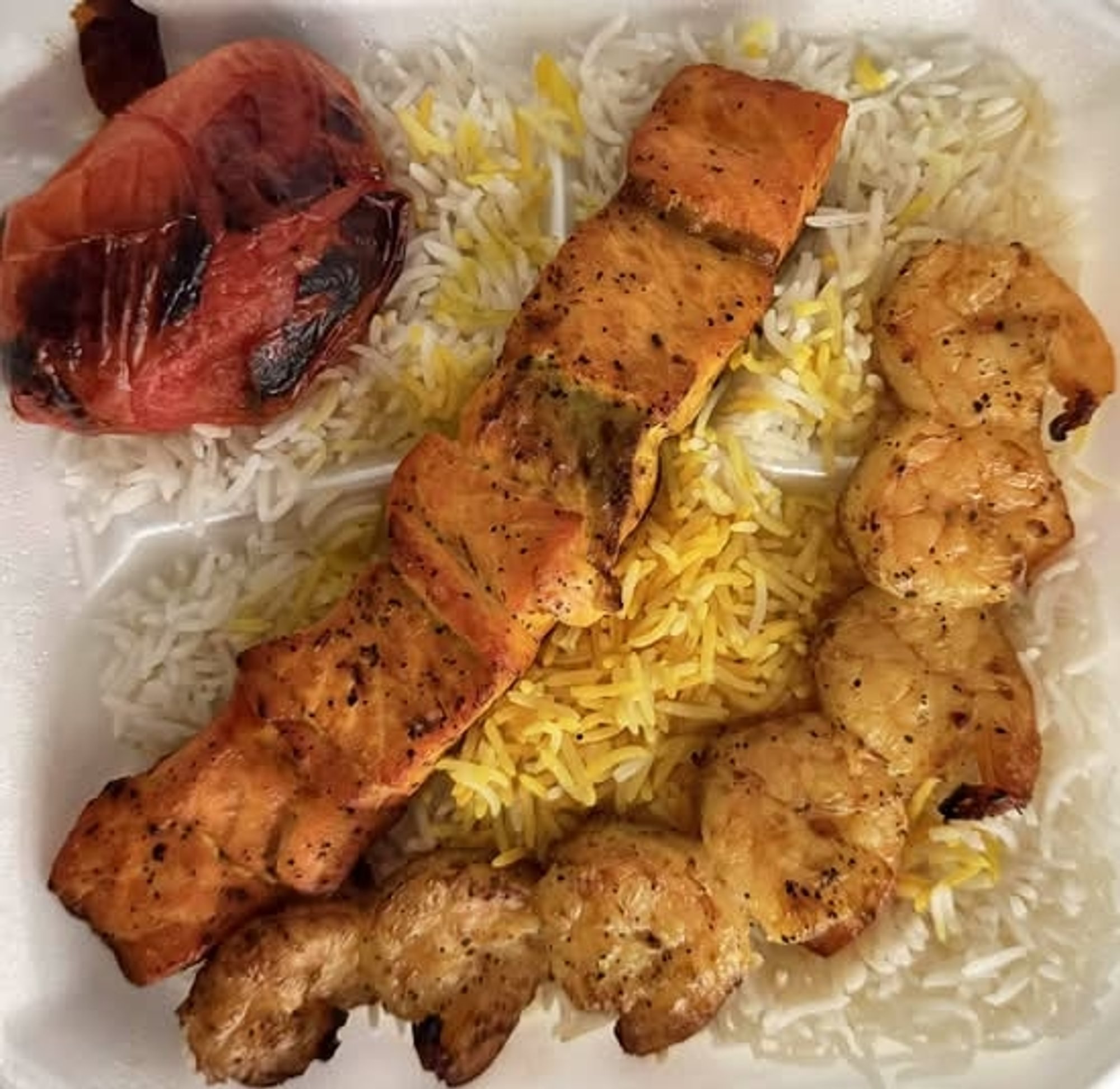 Shrimp salmon