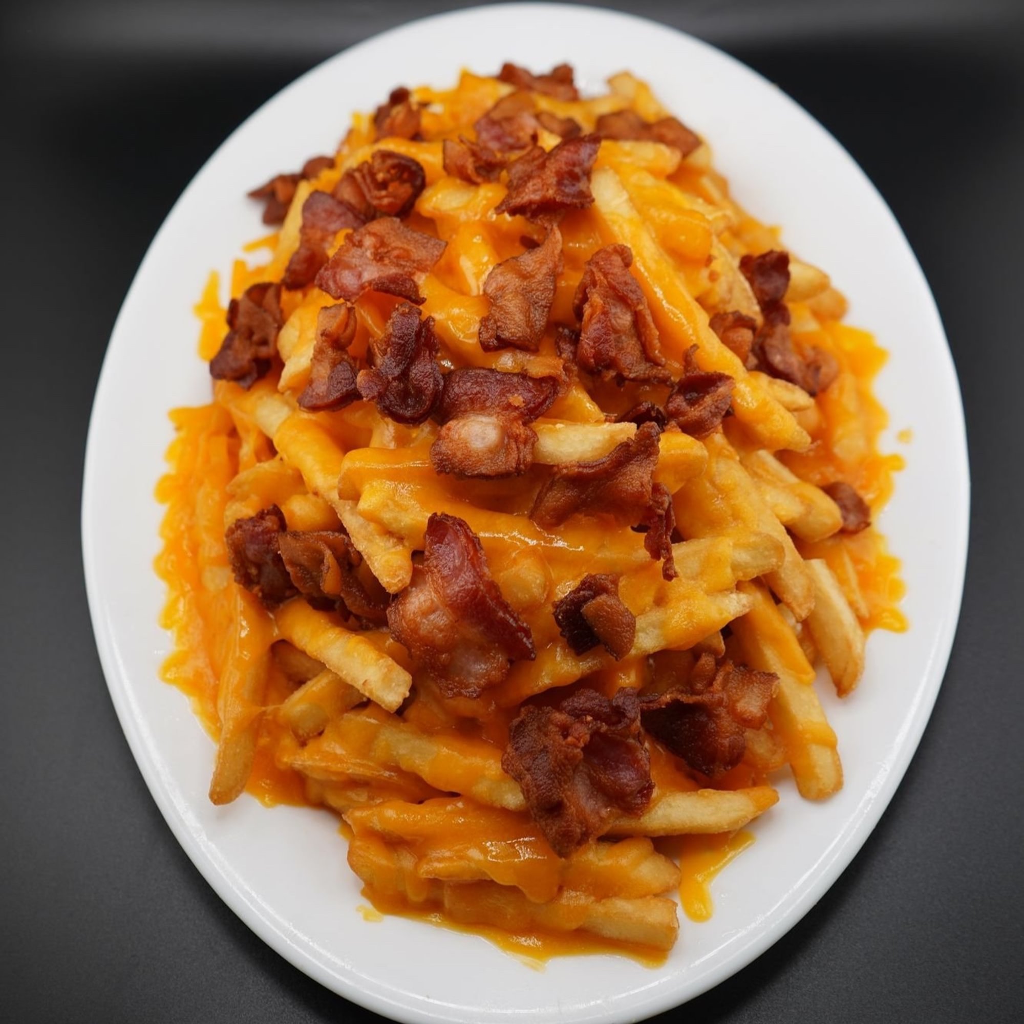 French Fries with Bacon and Cheddar