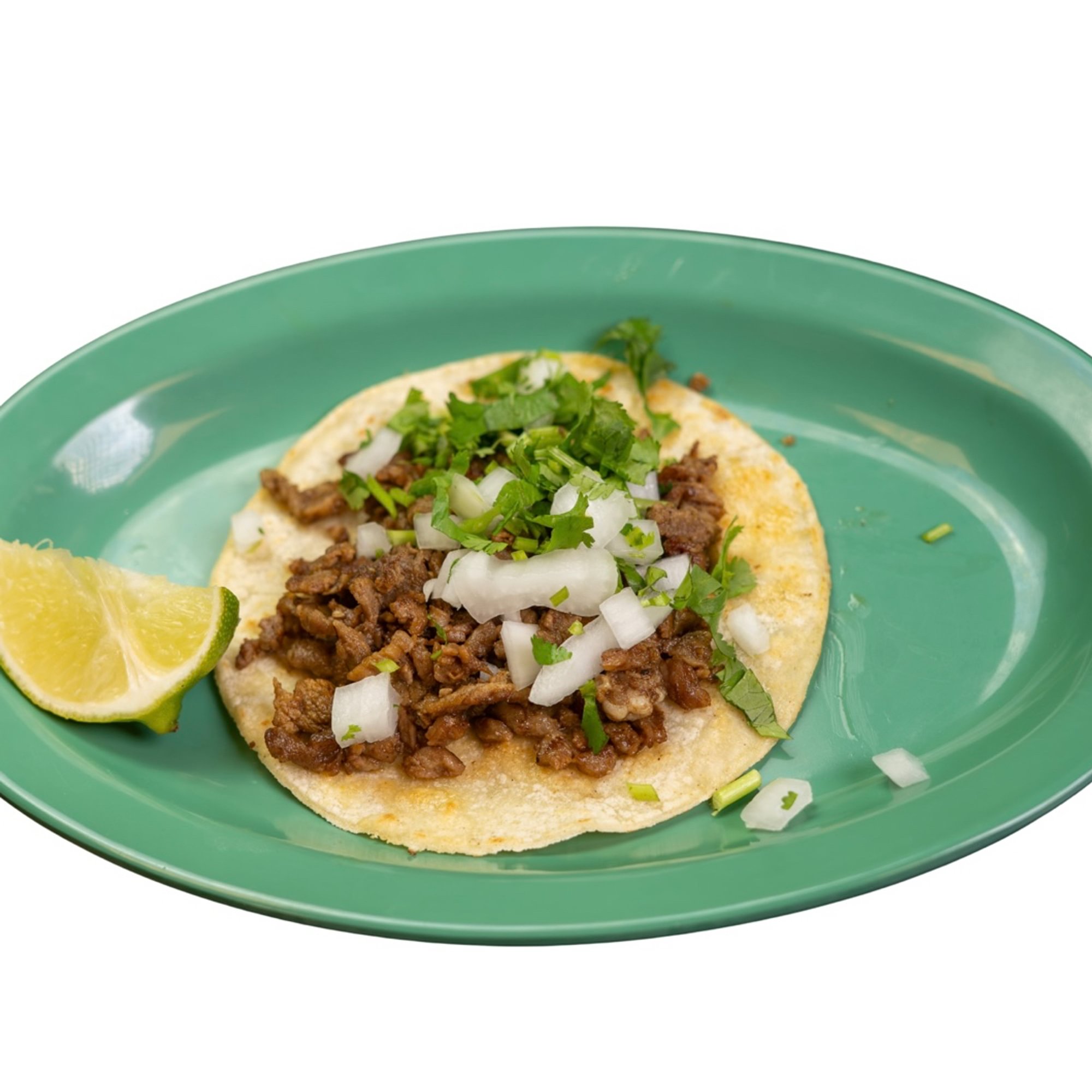 Taco w cilantro and onion