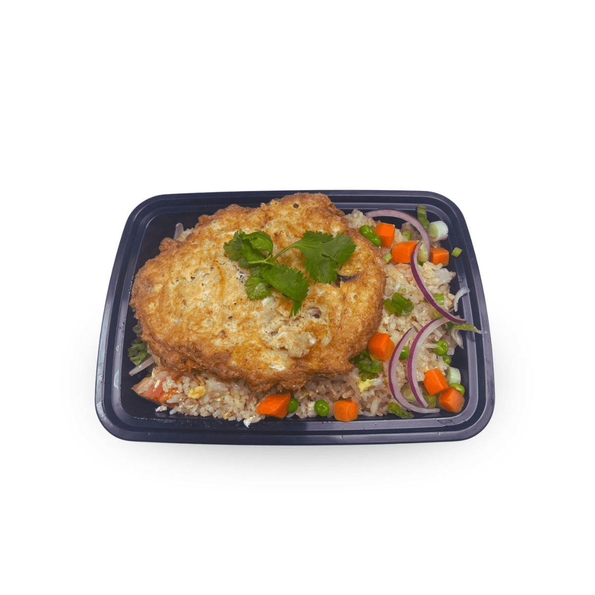 Crab Meat Omelet Fried Rice