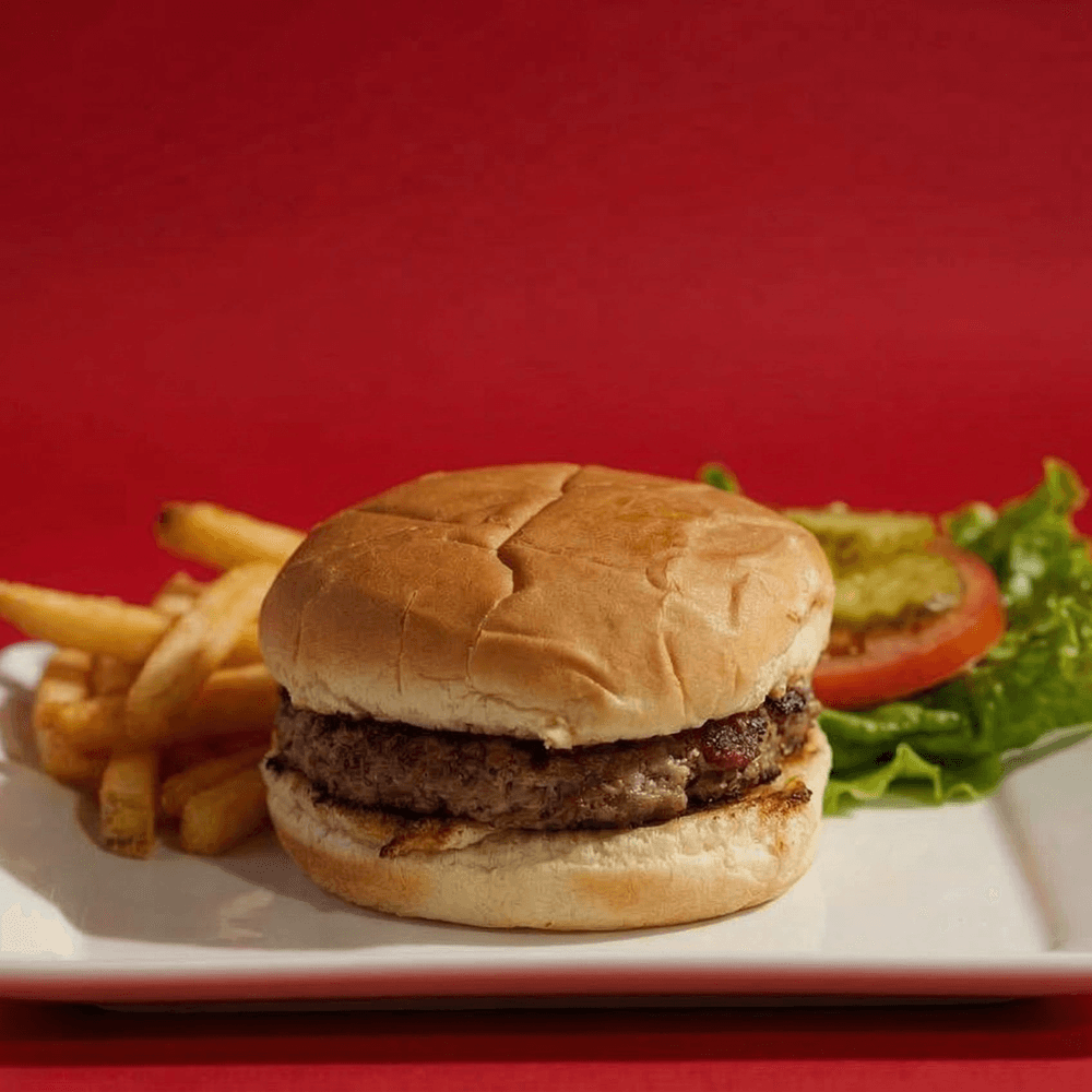 (K) Hamburger and Fries