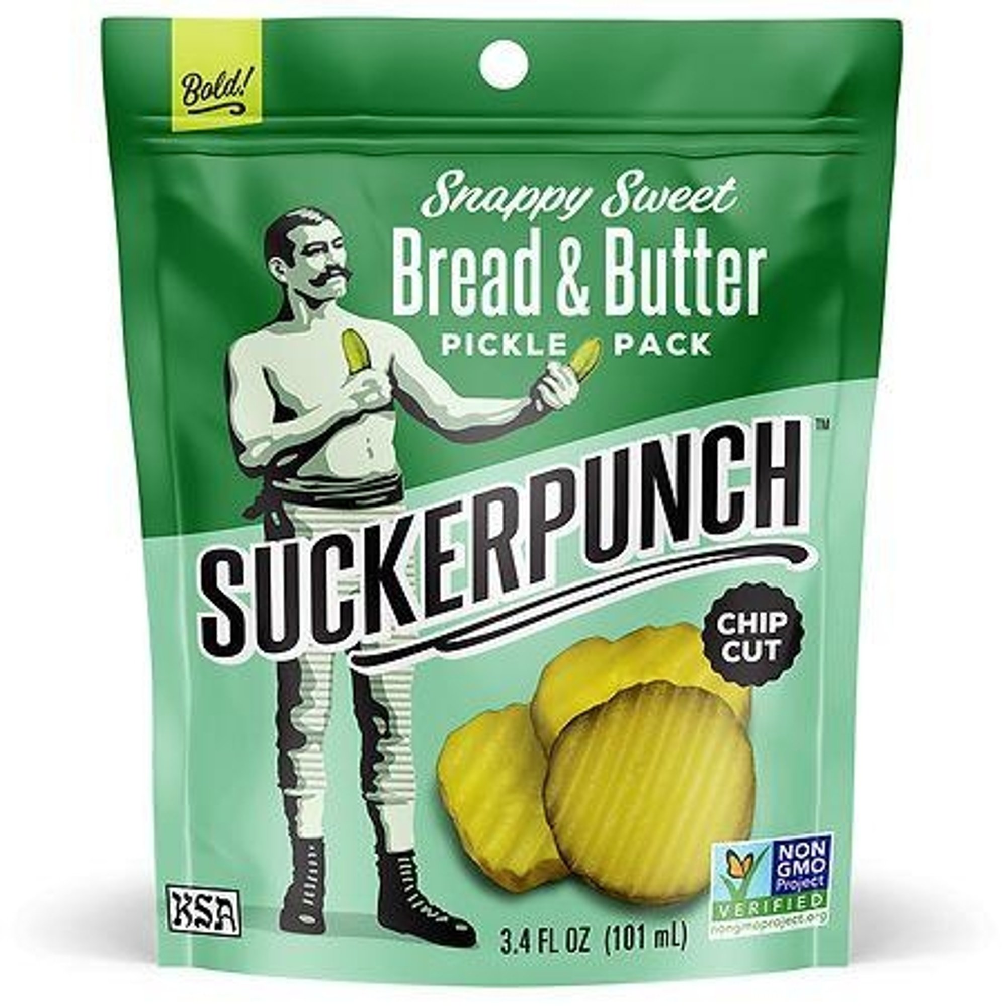 Suckerpunch: Pickle Chips Bread Butter 3.4 oz