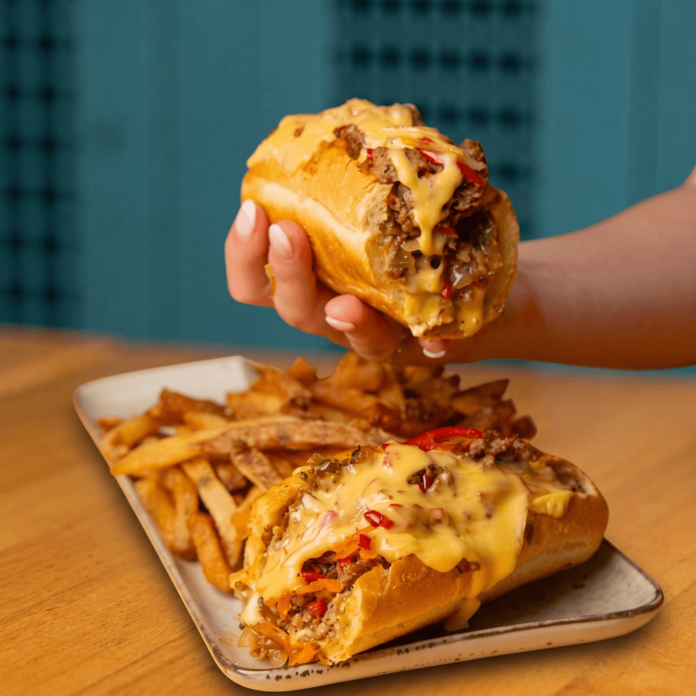 Philly Chopped Cheese Sandwich