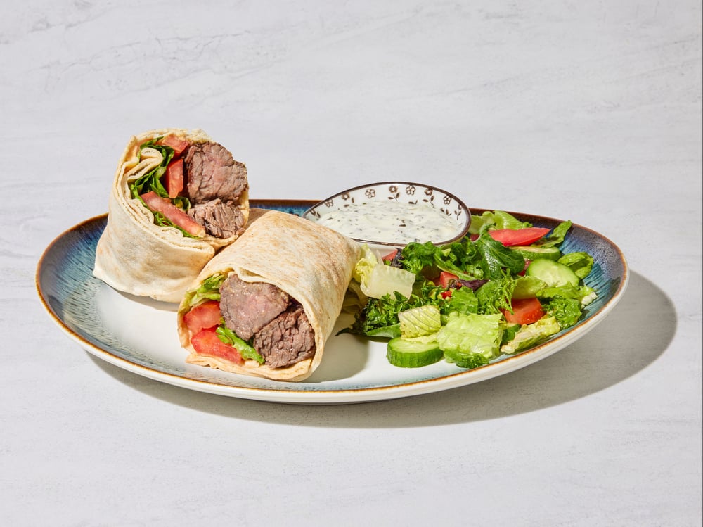 14. Filet Mignon Beef Kabob Wrap