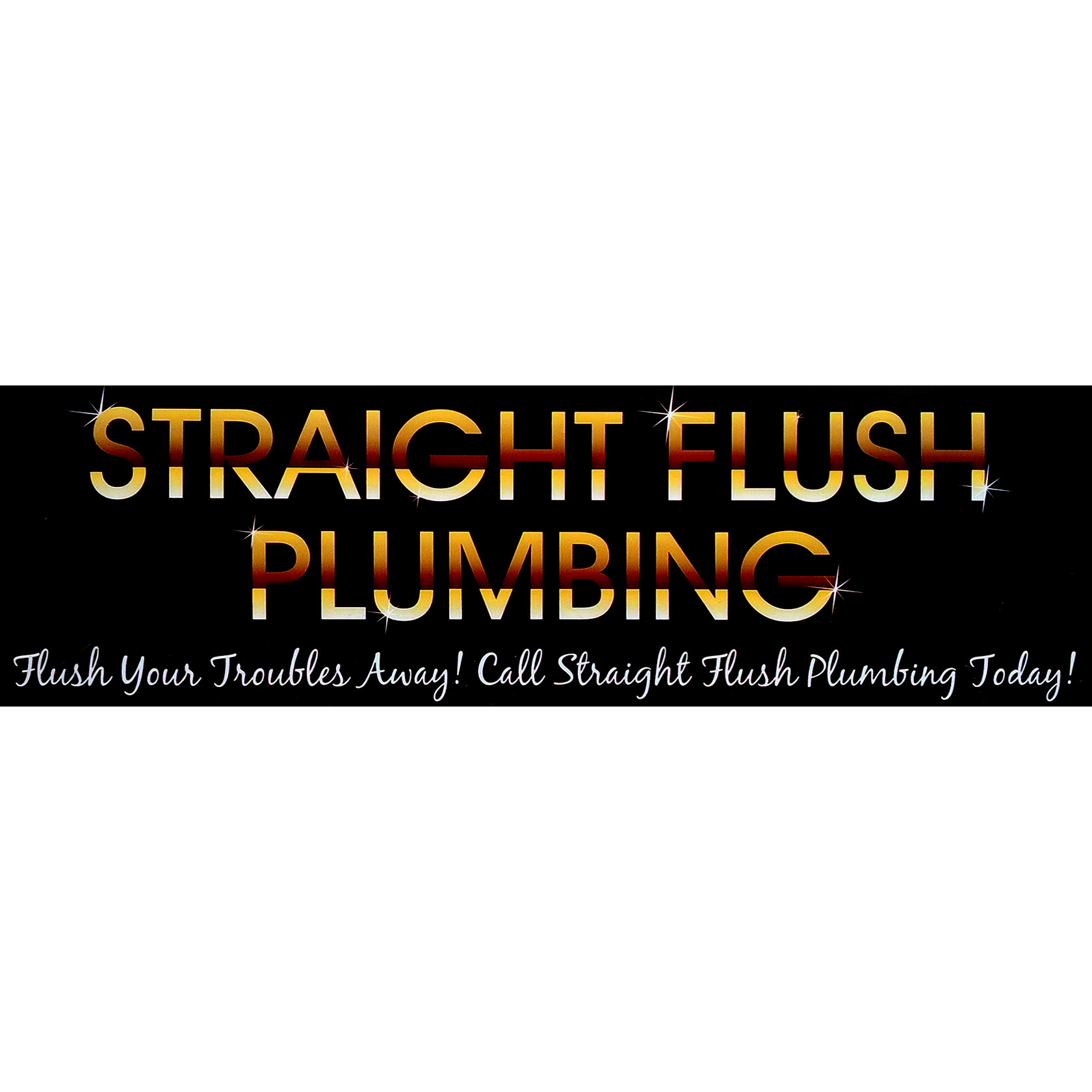 Straight Flush Plumbing Logo