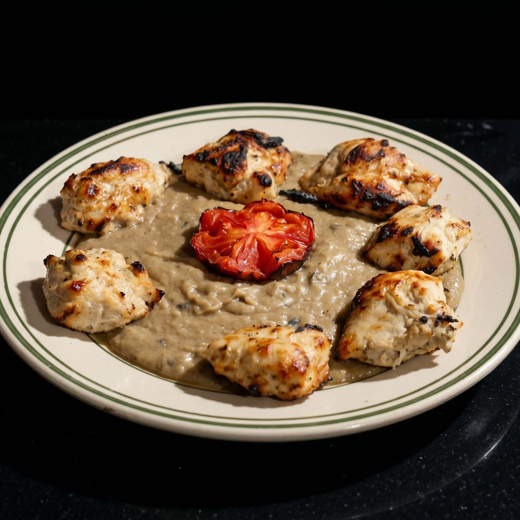 Chicken kebab sandwich