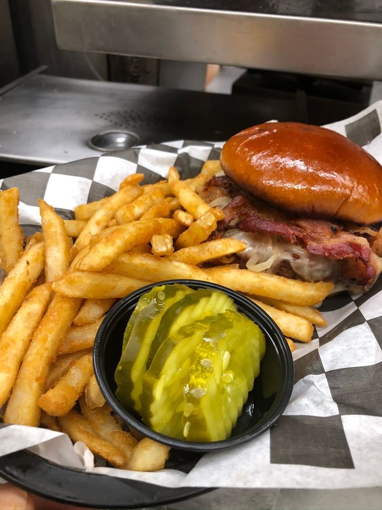 1/2 Fresh Angus Burger with Fries Saturday Special