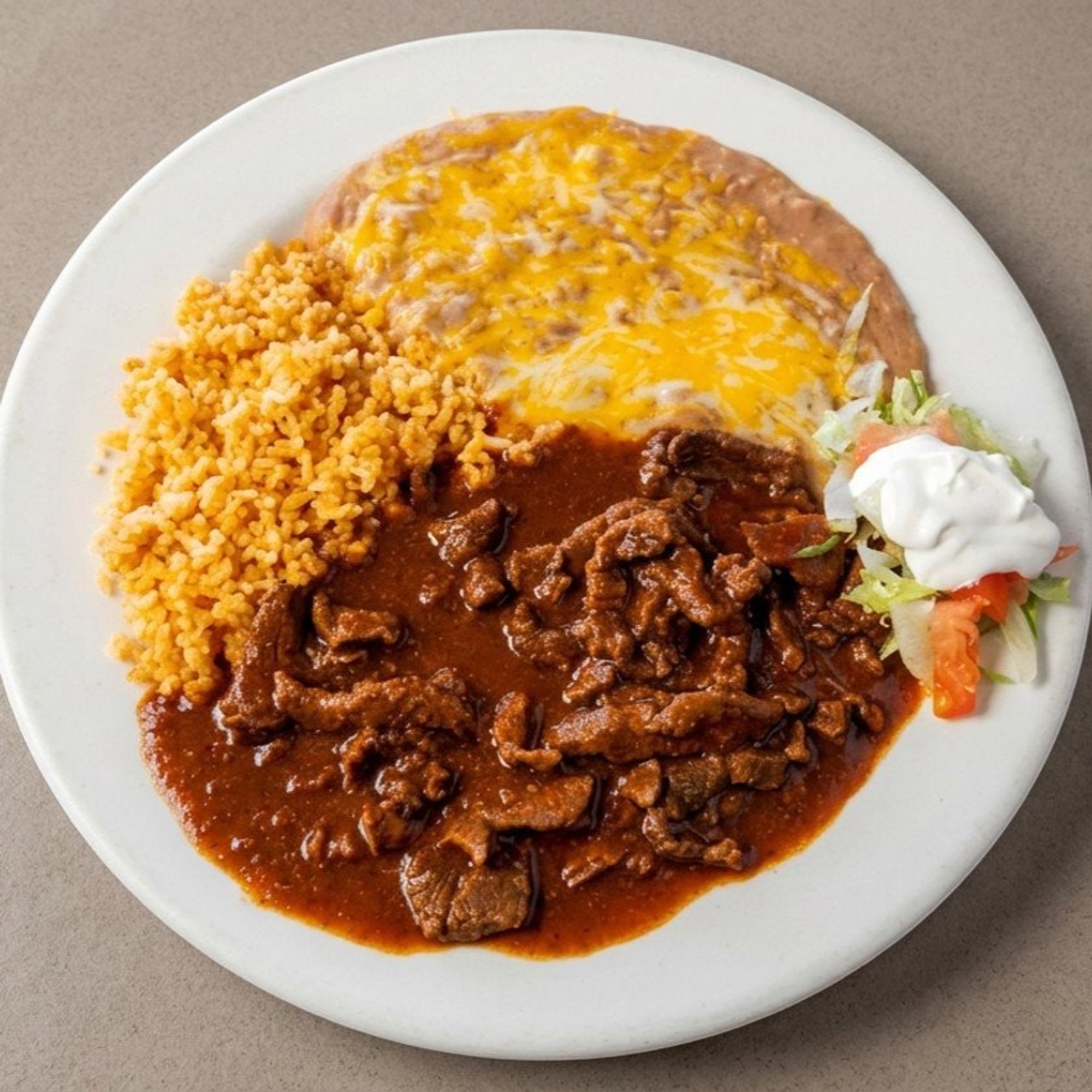 Chili Colorado Plate (Mild)