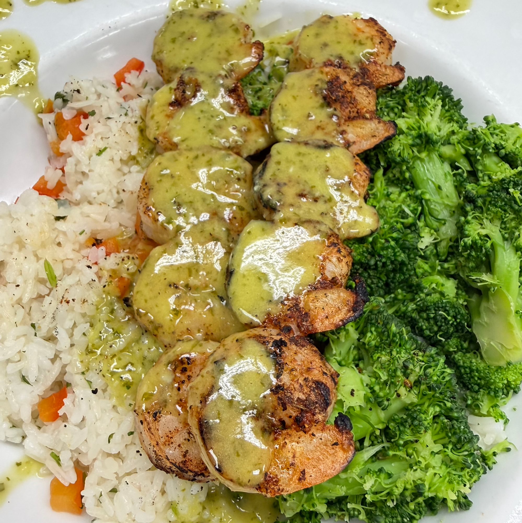 (10) Blackened Shrimp Skewers