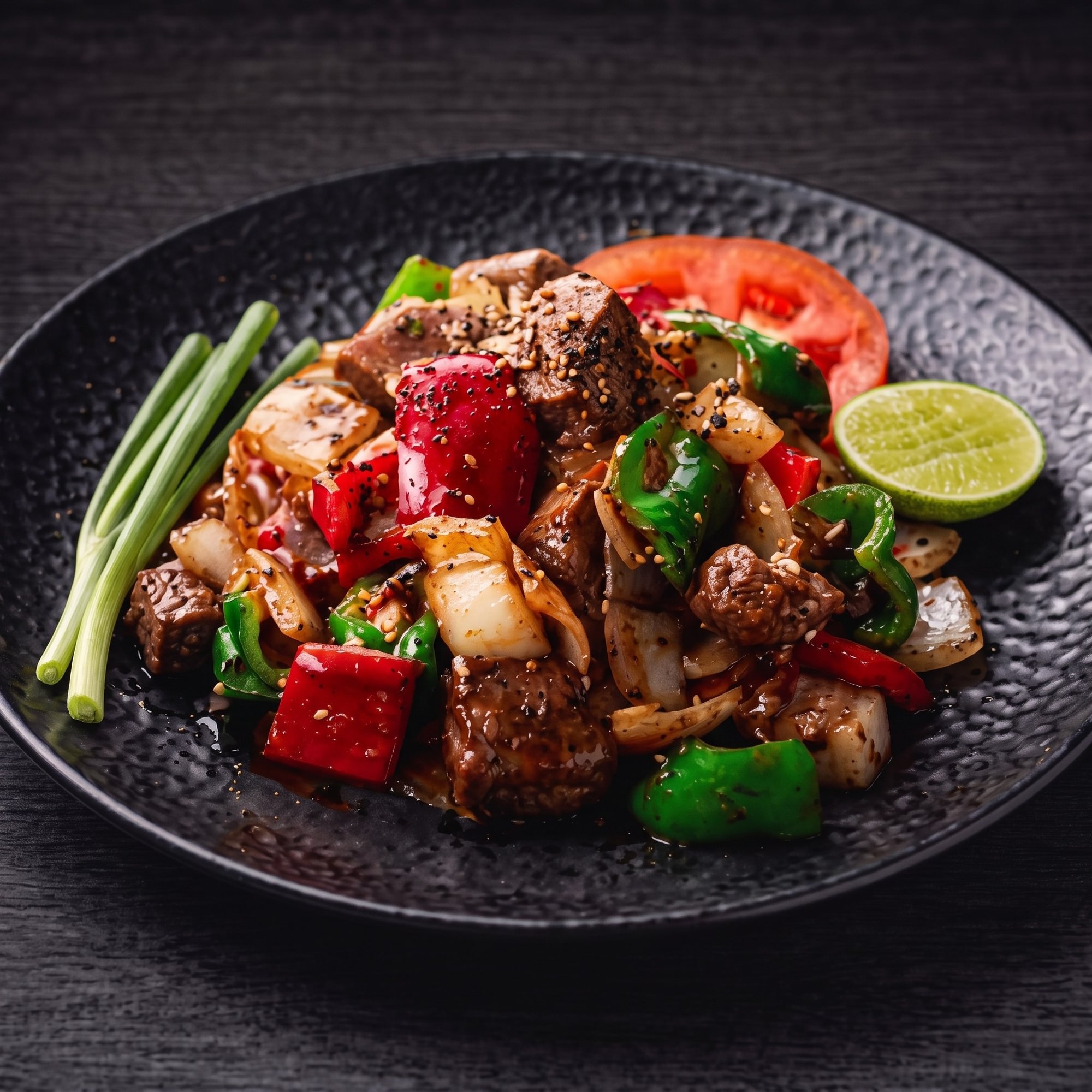 Stir Fried with Black Pepper