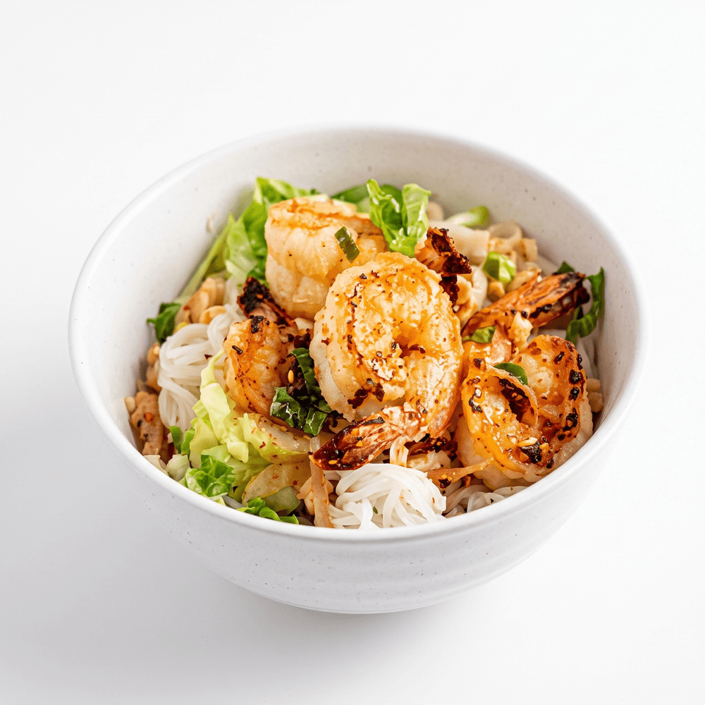 Rice Vermicelli with Charbroiled Shrimp