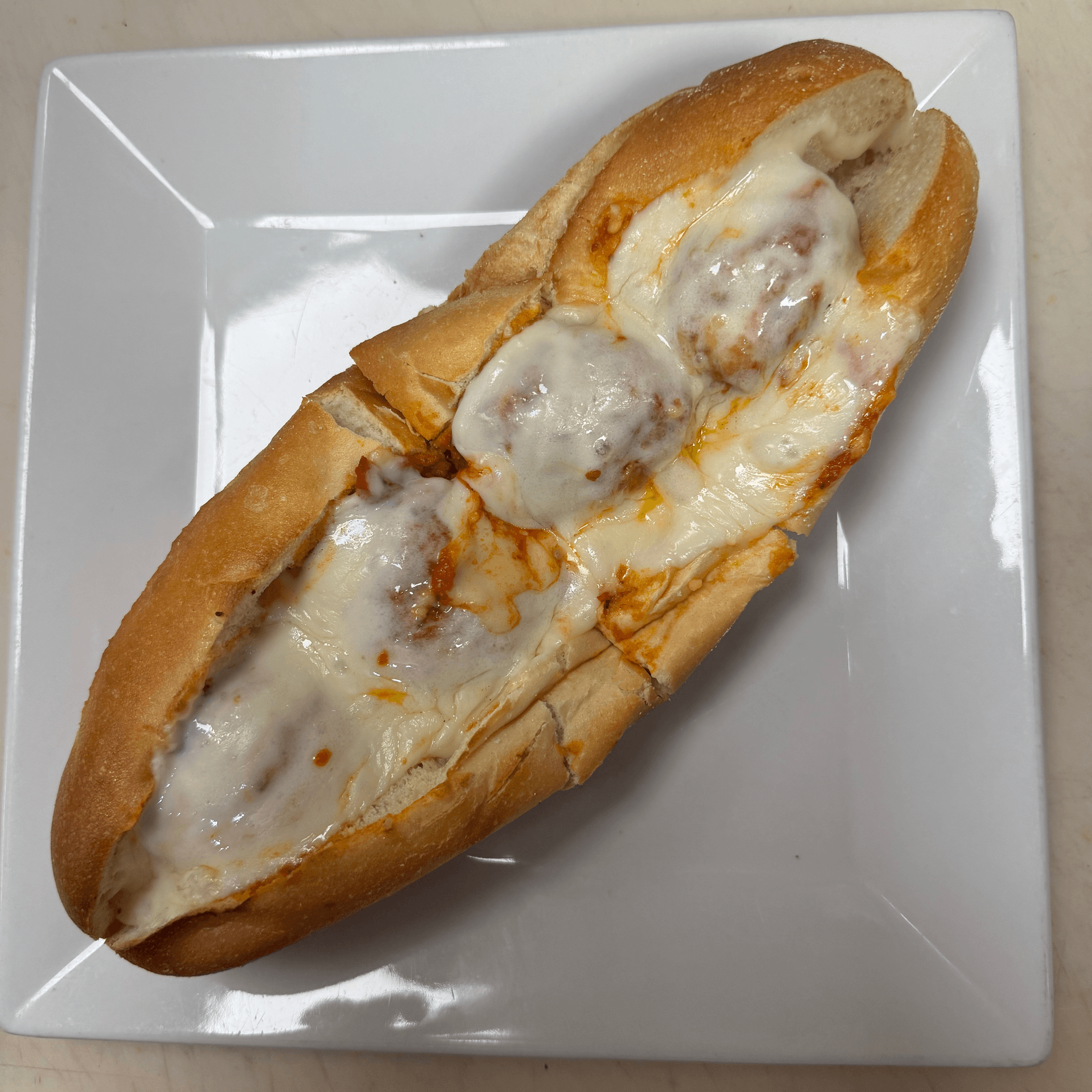Meatball Parmigiana Sandwich
