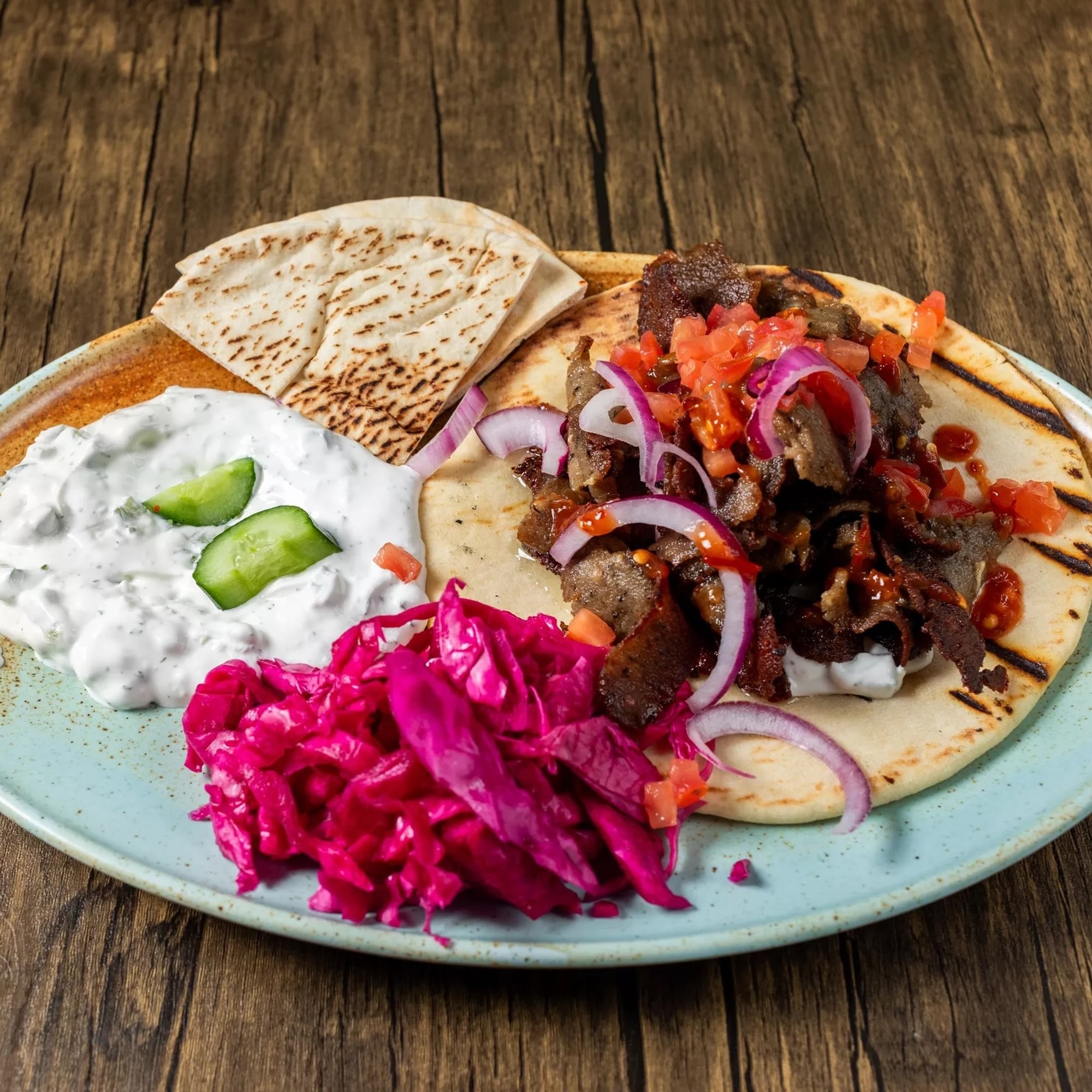 Gyro Plate (Beef and Lamb Mix) Platter