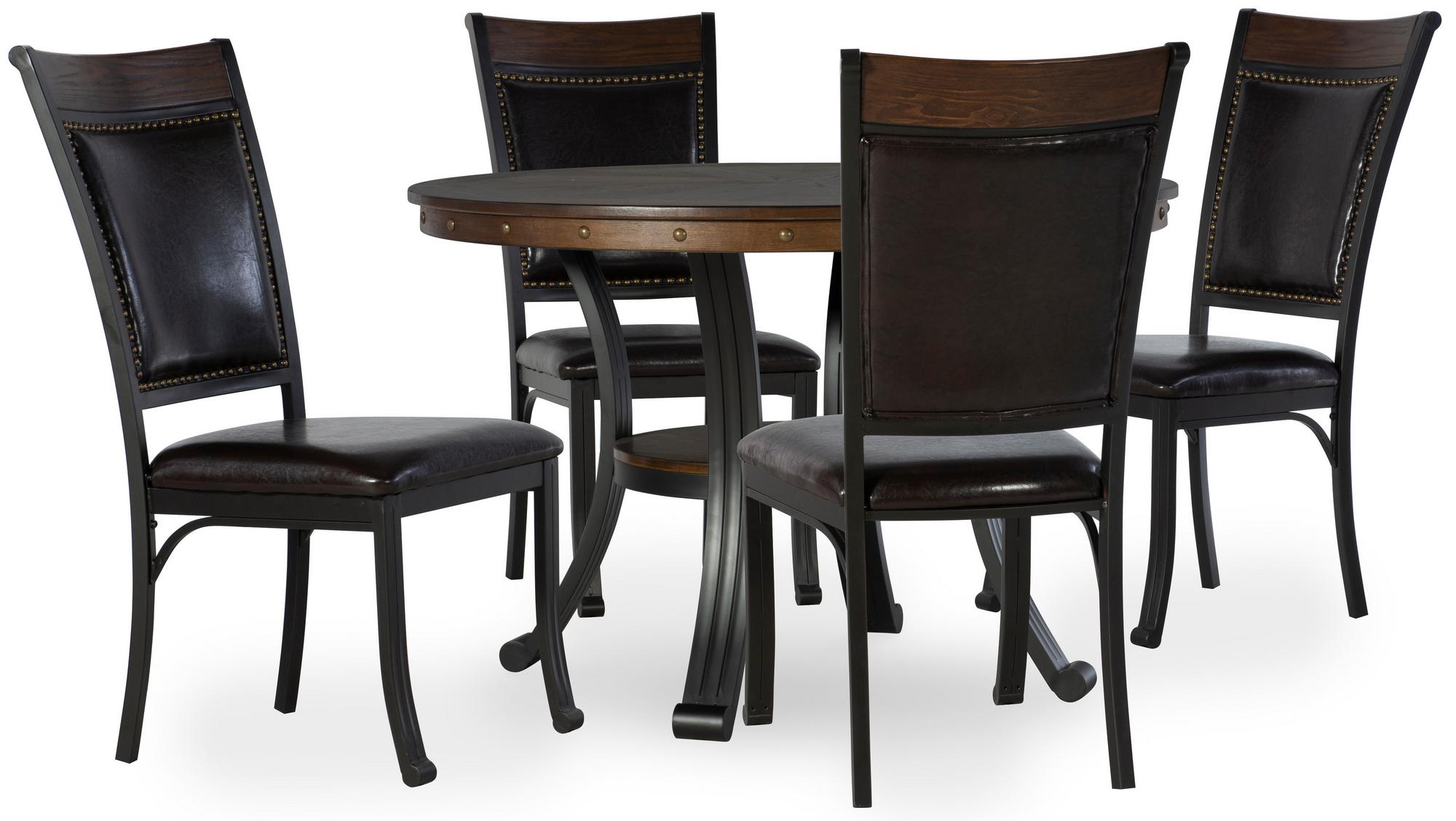 5-Piece Franklin Brown Dining Set