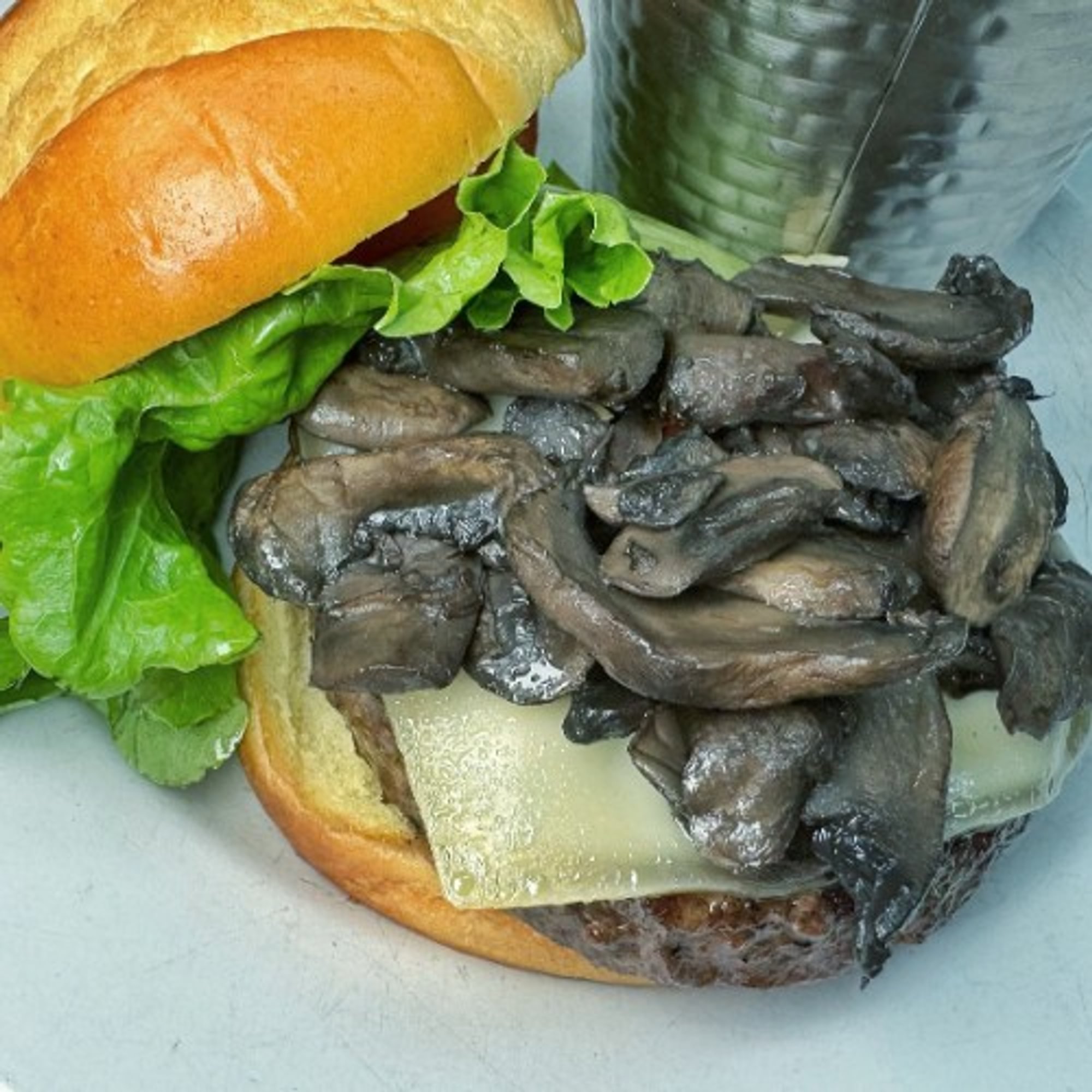 Mushroom Swiss Burger