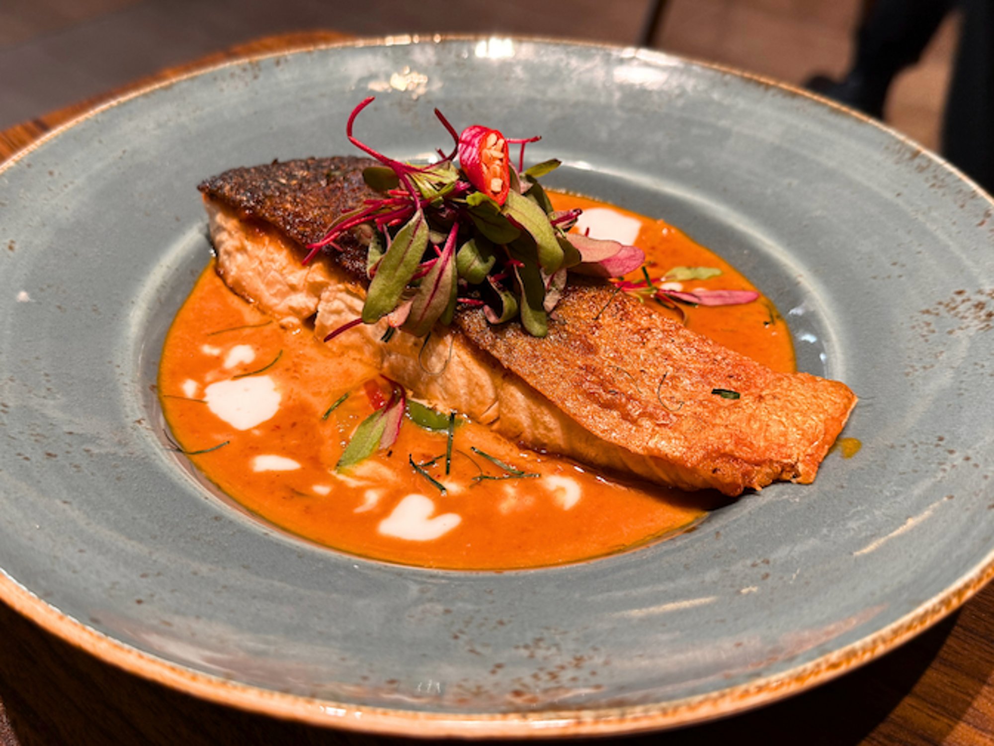 Grilled Salmon with Panang Curry