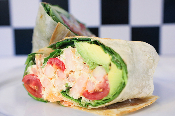 .Shrimp Avocado Wrap