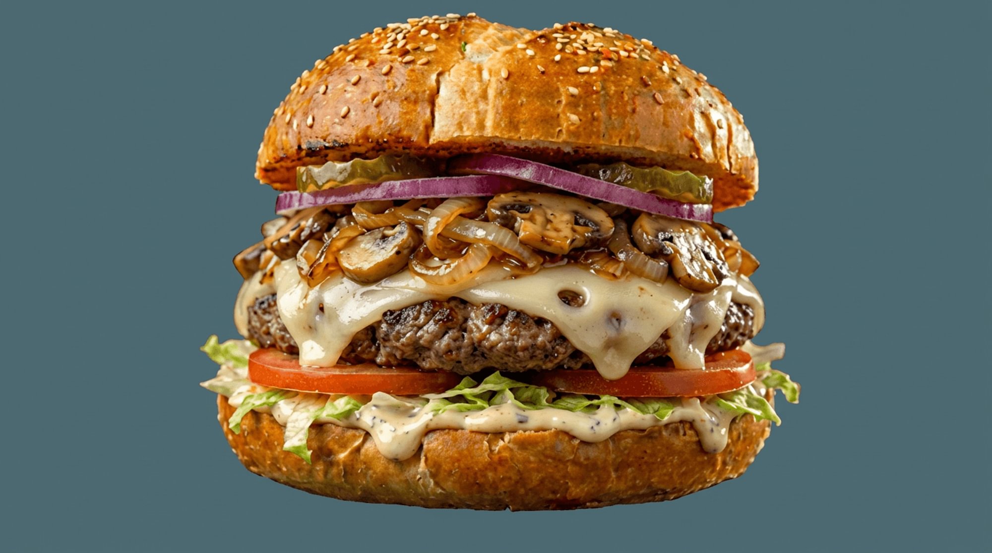 Mushroom Swiss Burger