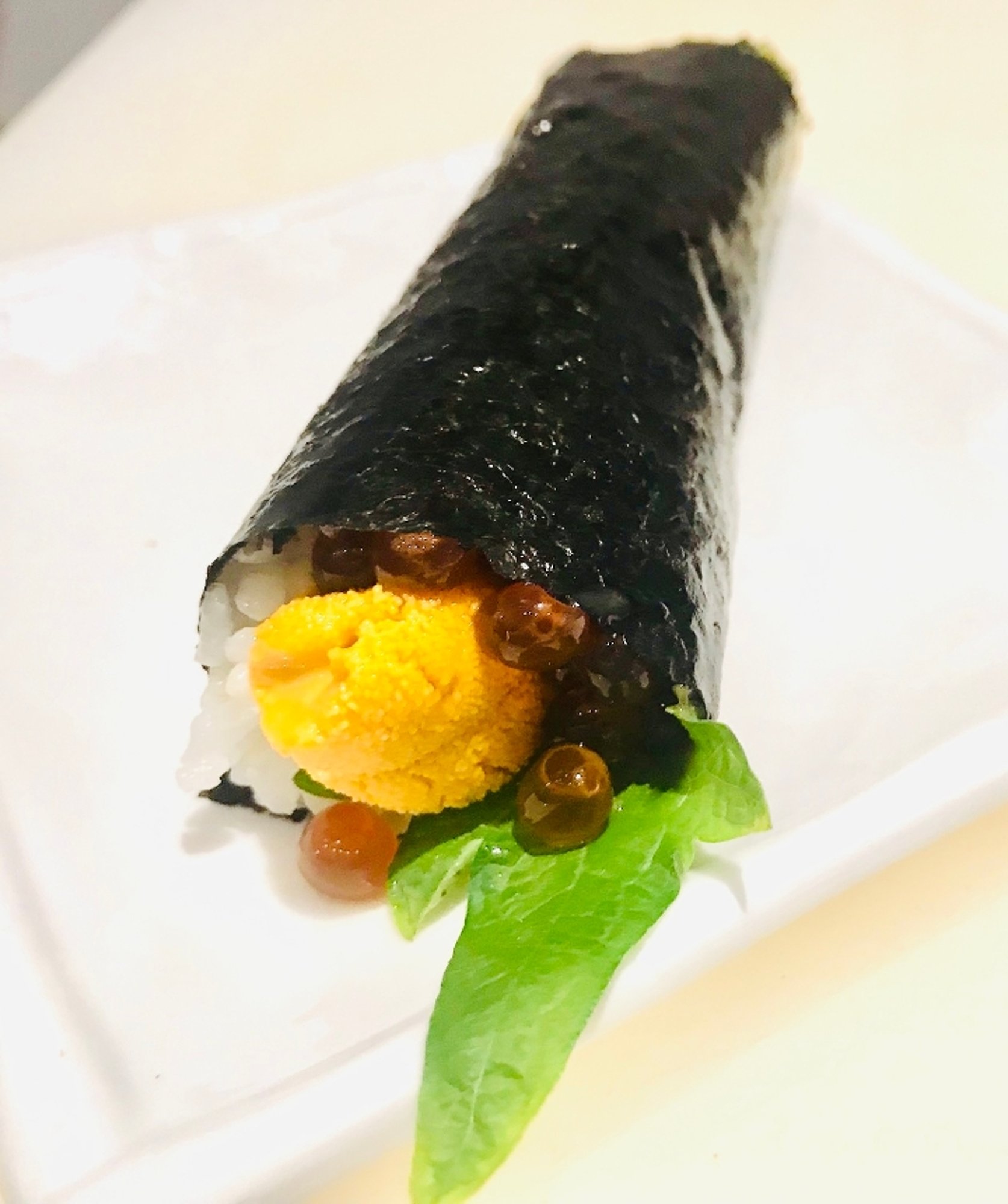 Uni Ikura Hand Roll