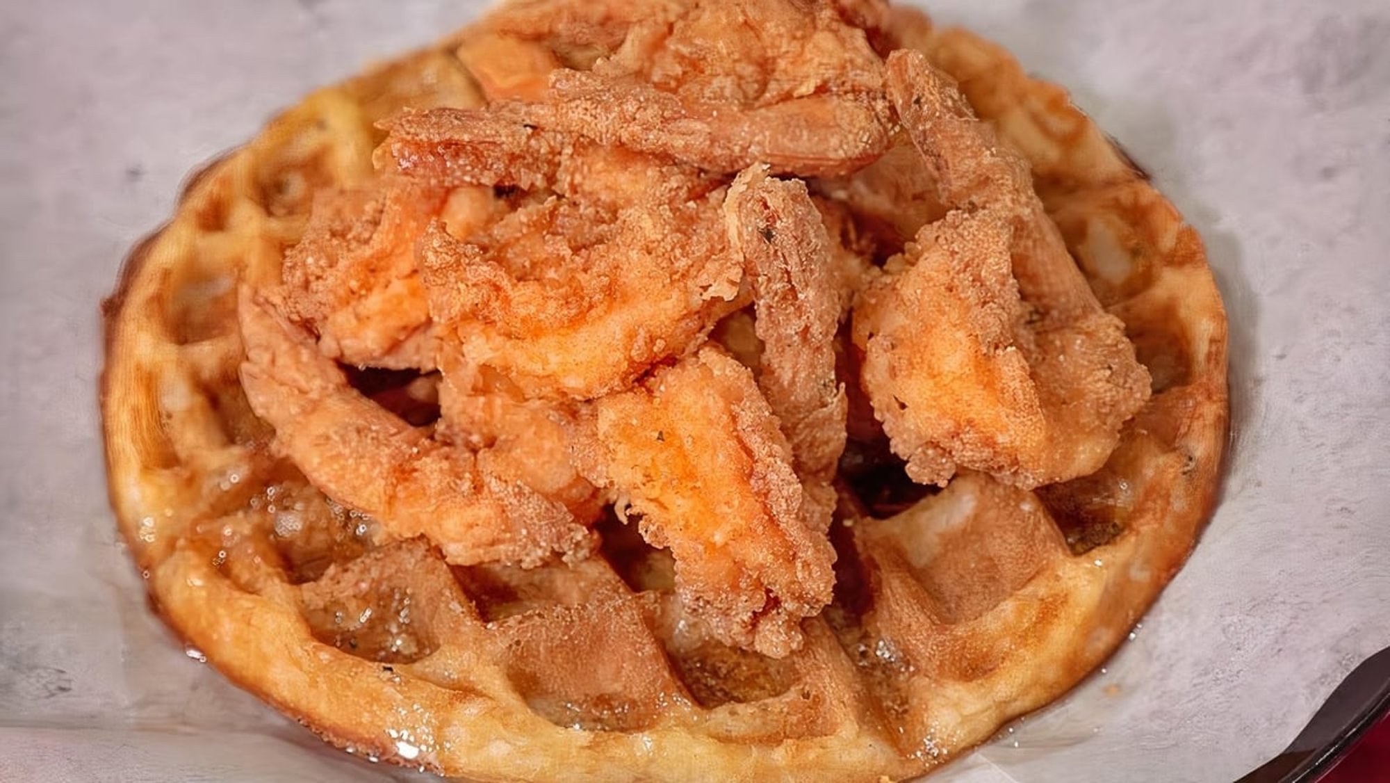 Shrimp + Waffle