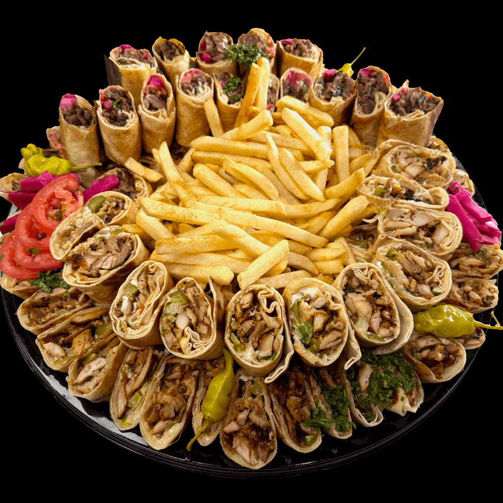 Chicken Shawarma Sandwich Party Tray w/ Fries