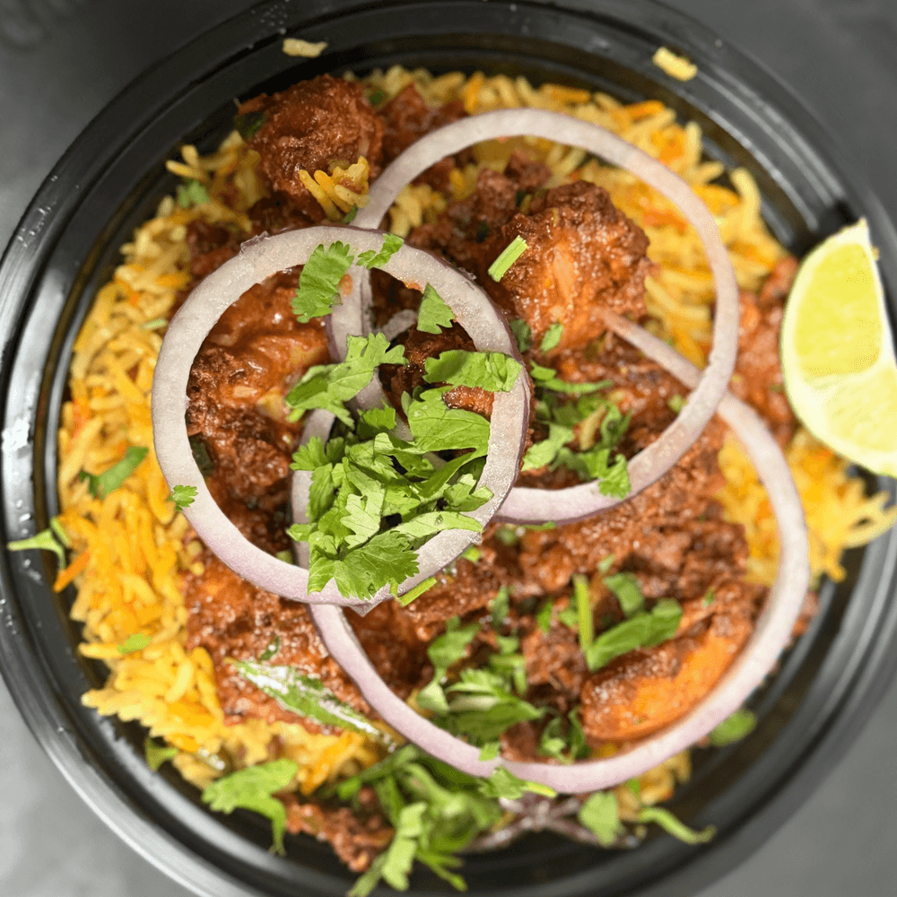 Chicken 65 (Bone-In) Biryani