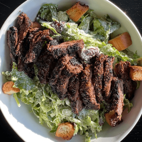 Shaved Brussel Caesar PICTURED WITH BLACKENED SKIRT STEAK