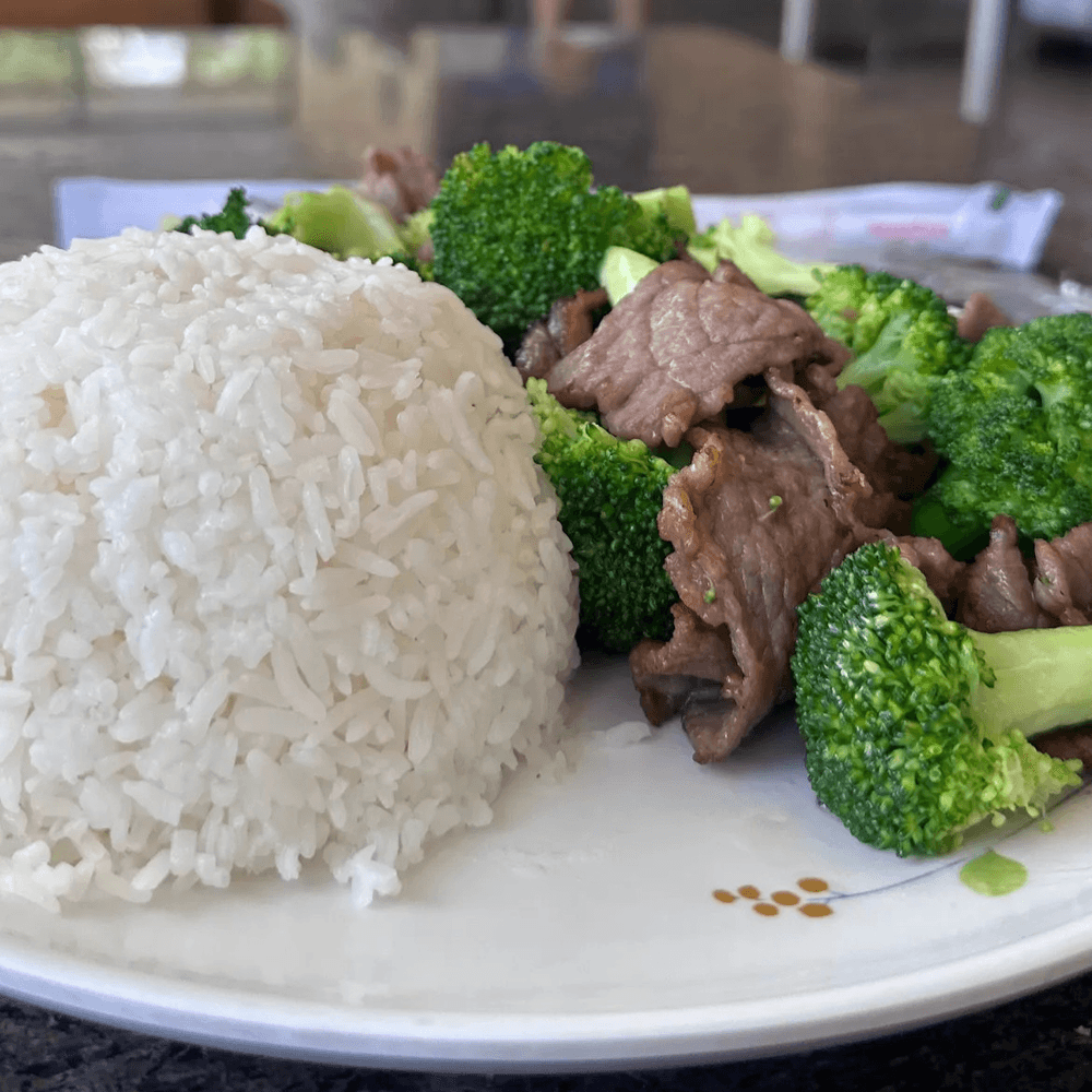 28. Broccoli Beef with Rice